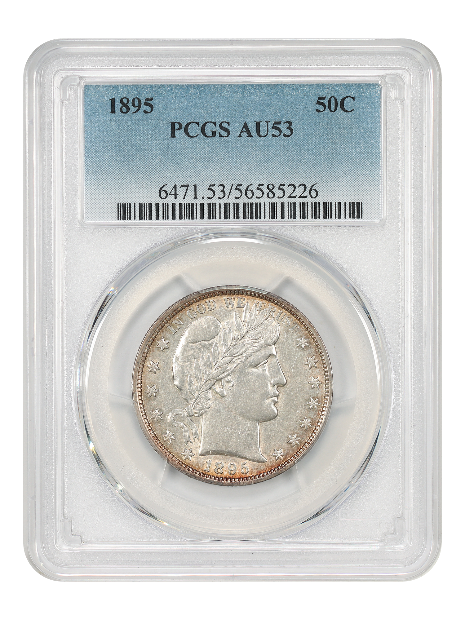 1895 50C PCGS AU53
