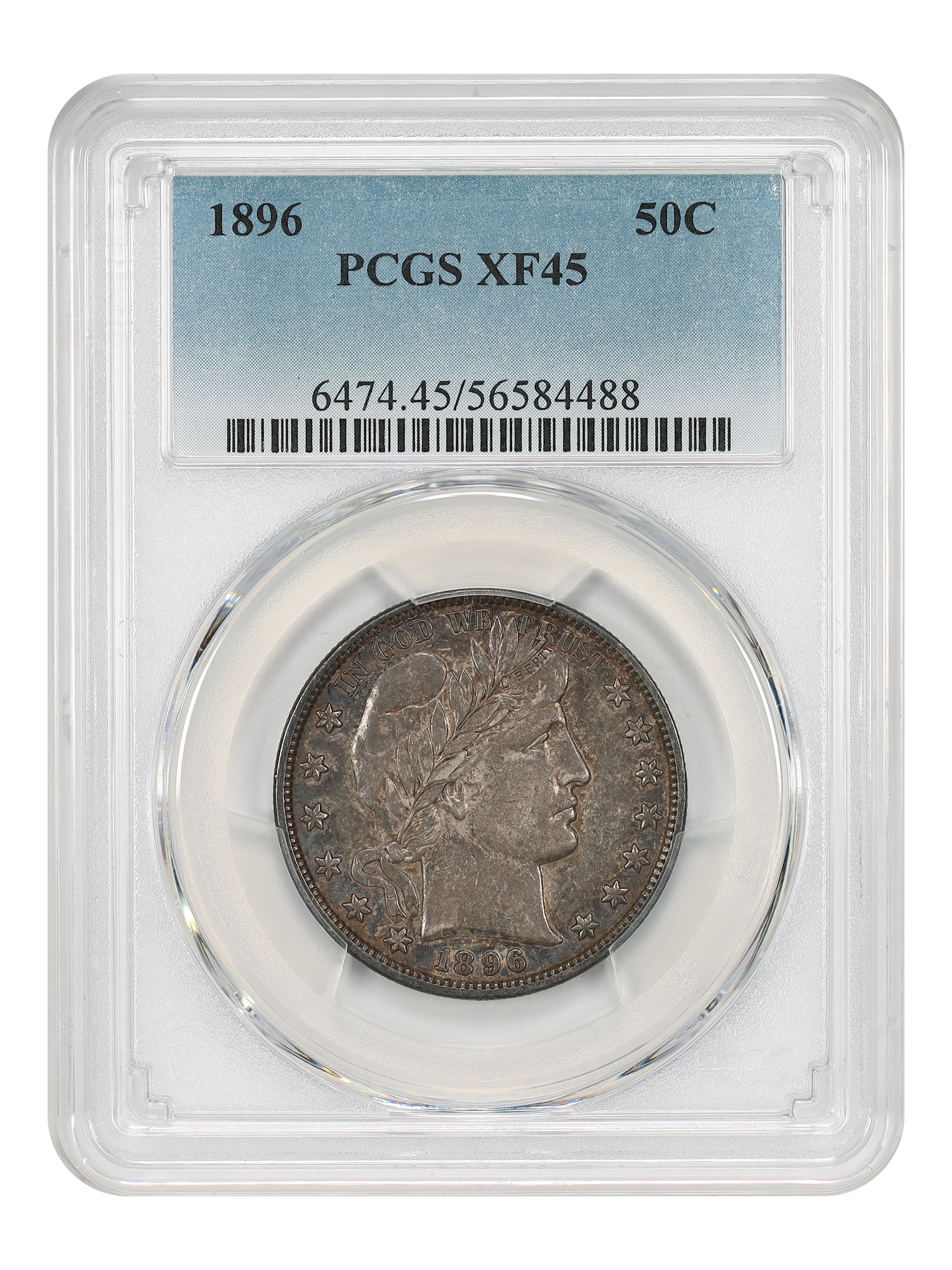 1896 50C PCGS XF45