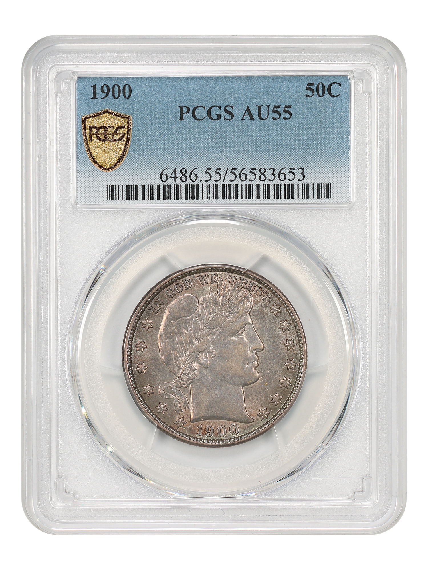 1900 50C PCGS AU55