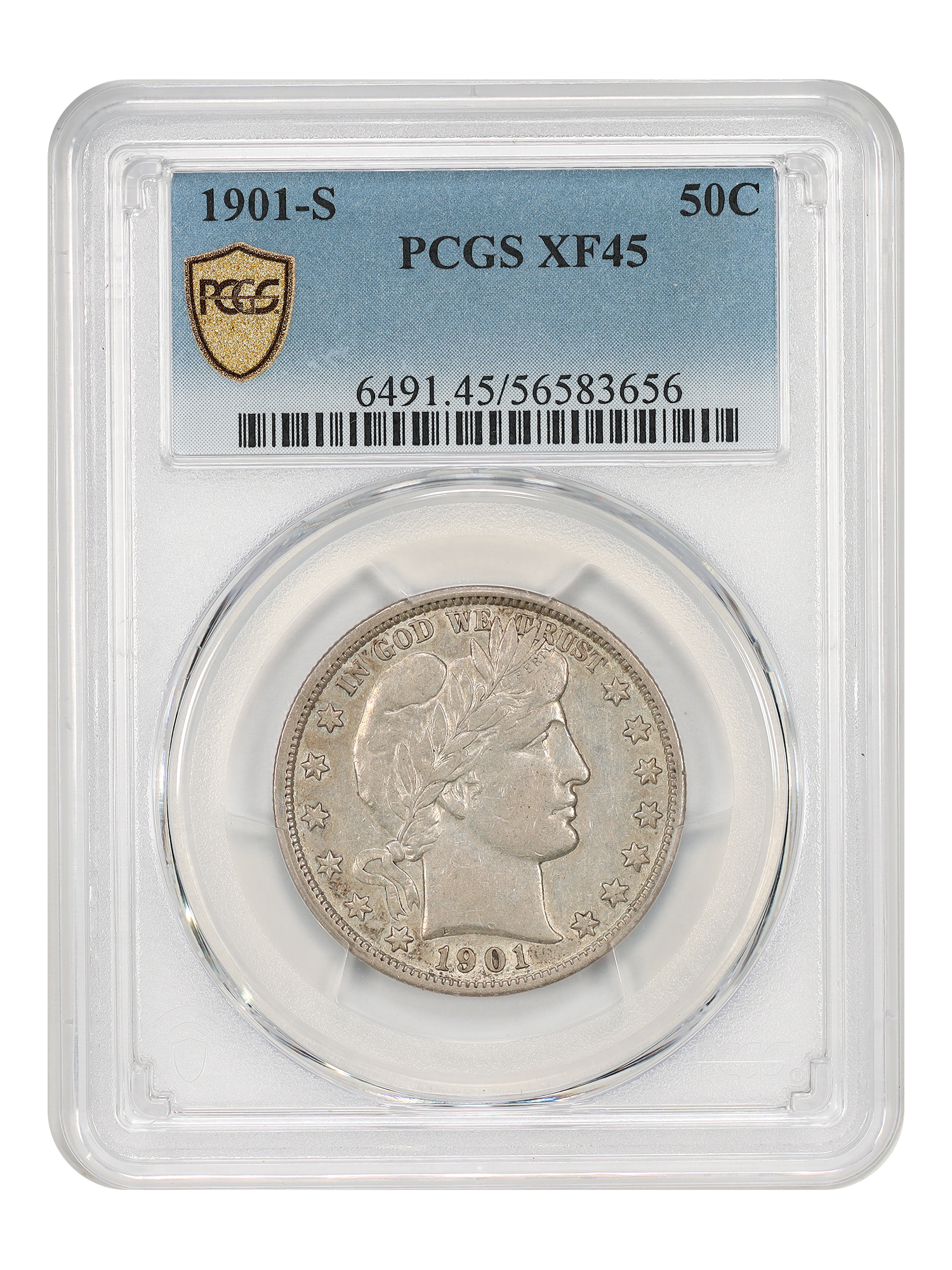 1901-S 50C PCGS XF45