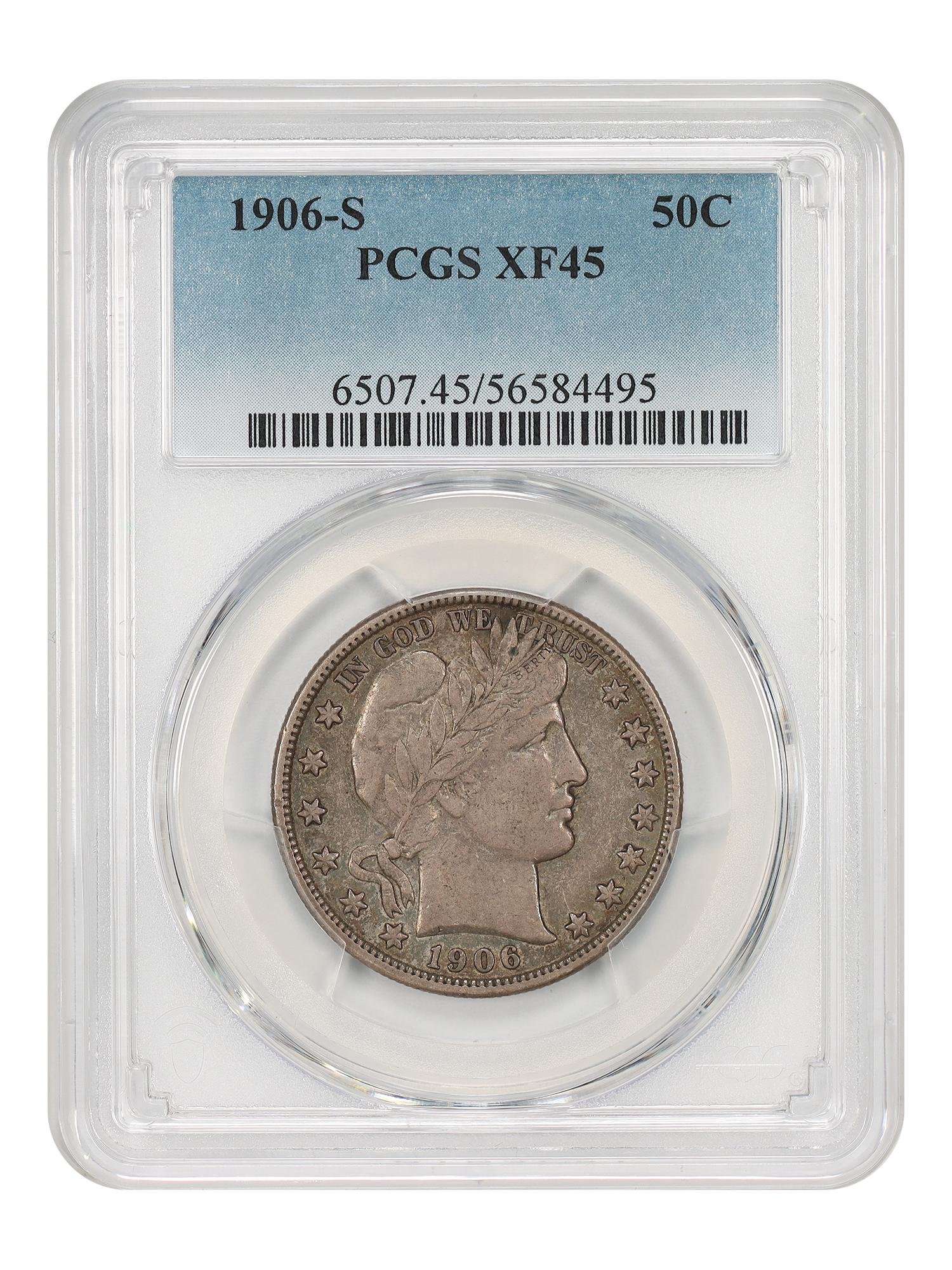 1906-S 50C PCGS XF45