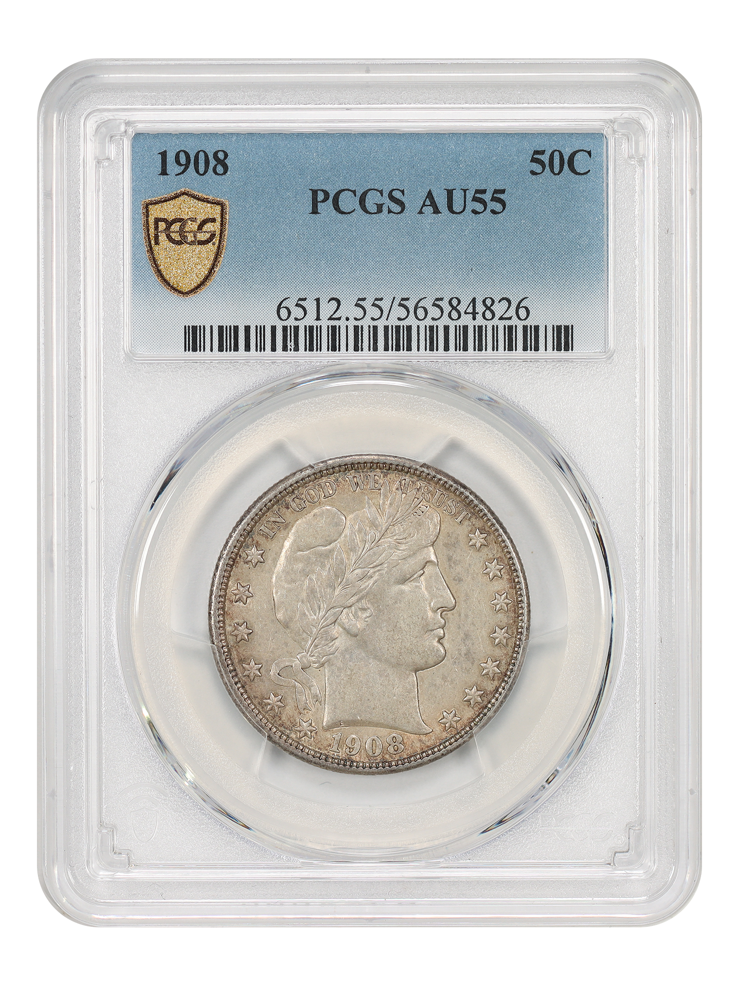 1908 50C PCGS AU55