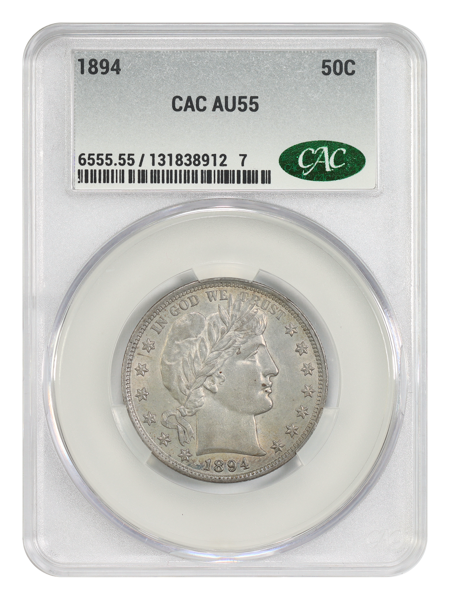 1894 50C CACG AU55