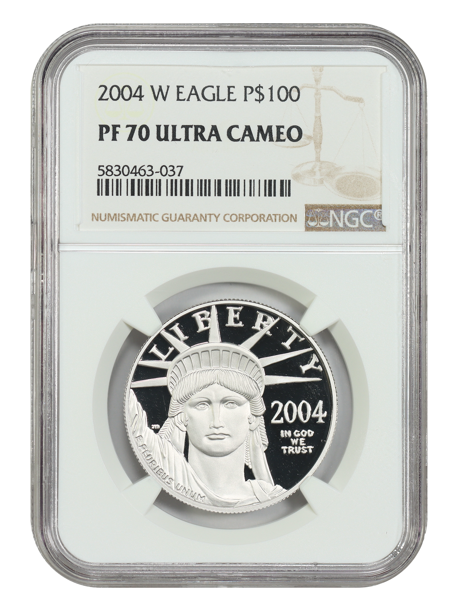 2004-W $100 Statue of Liberty, DCAM