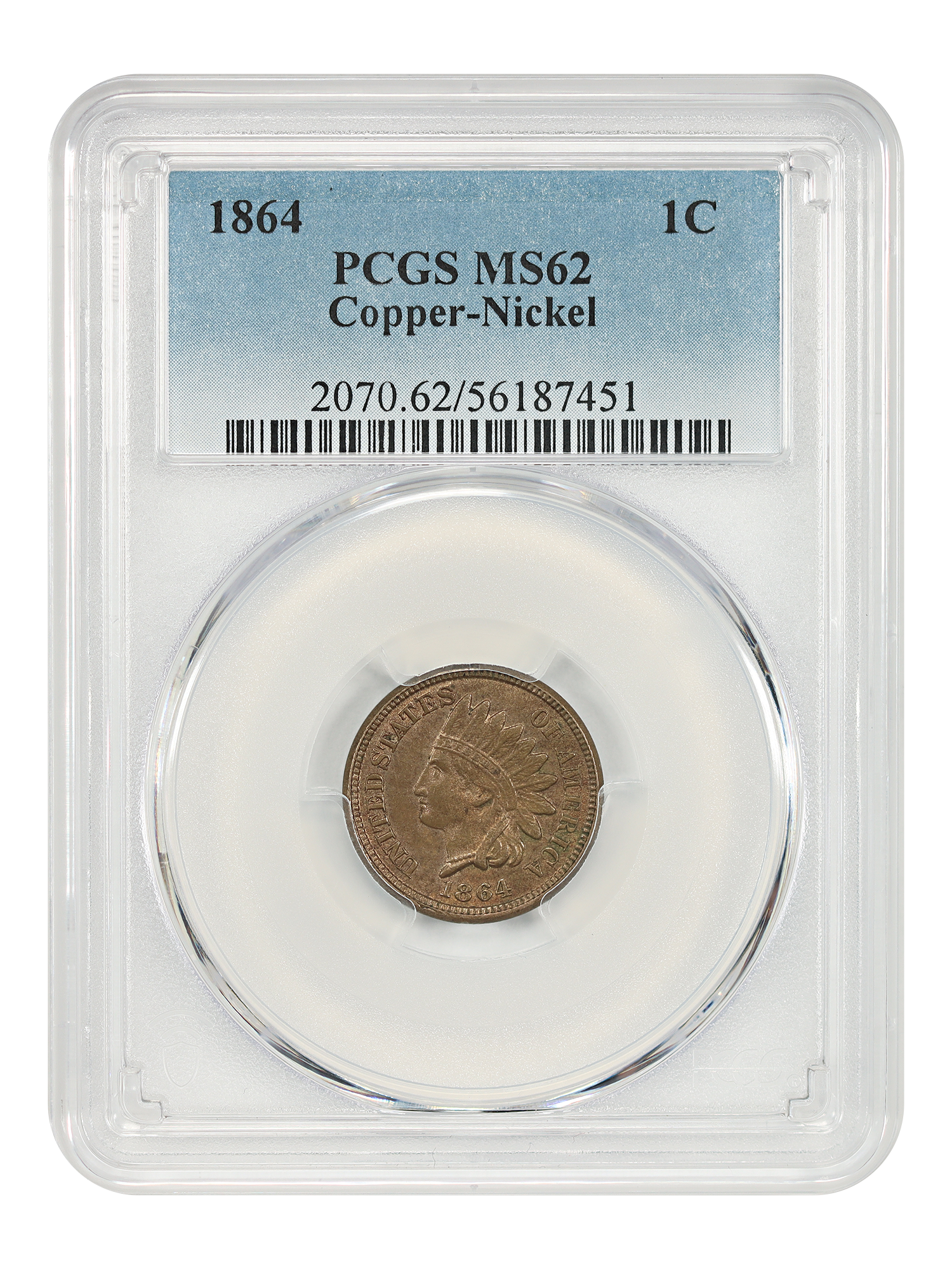 1864 1C Copper Nickel