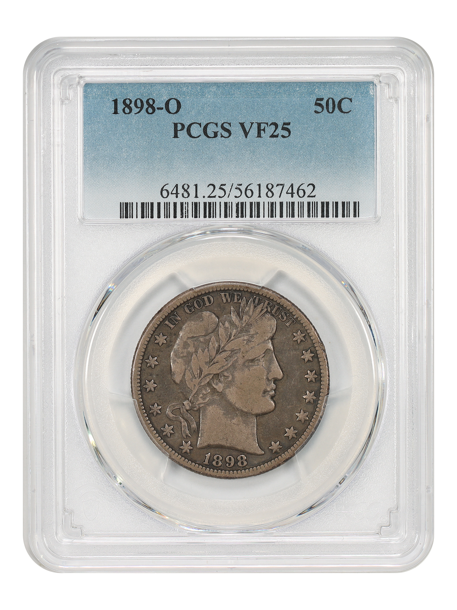1898-O 50C PCGS VF25