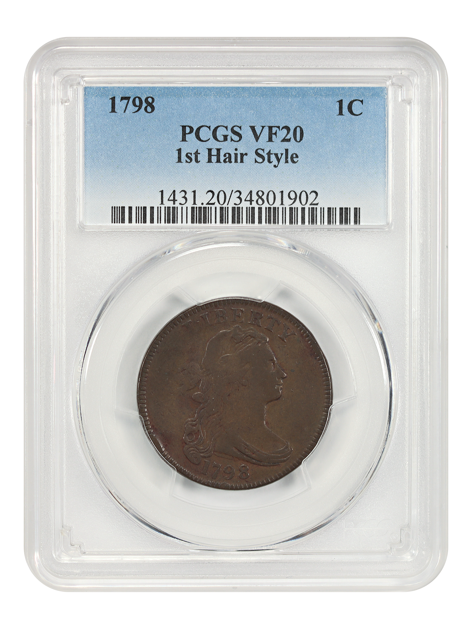 1798 1C 1st Hair Style, BN