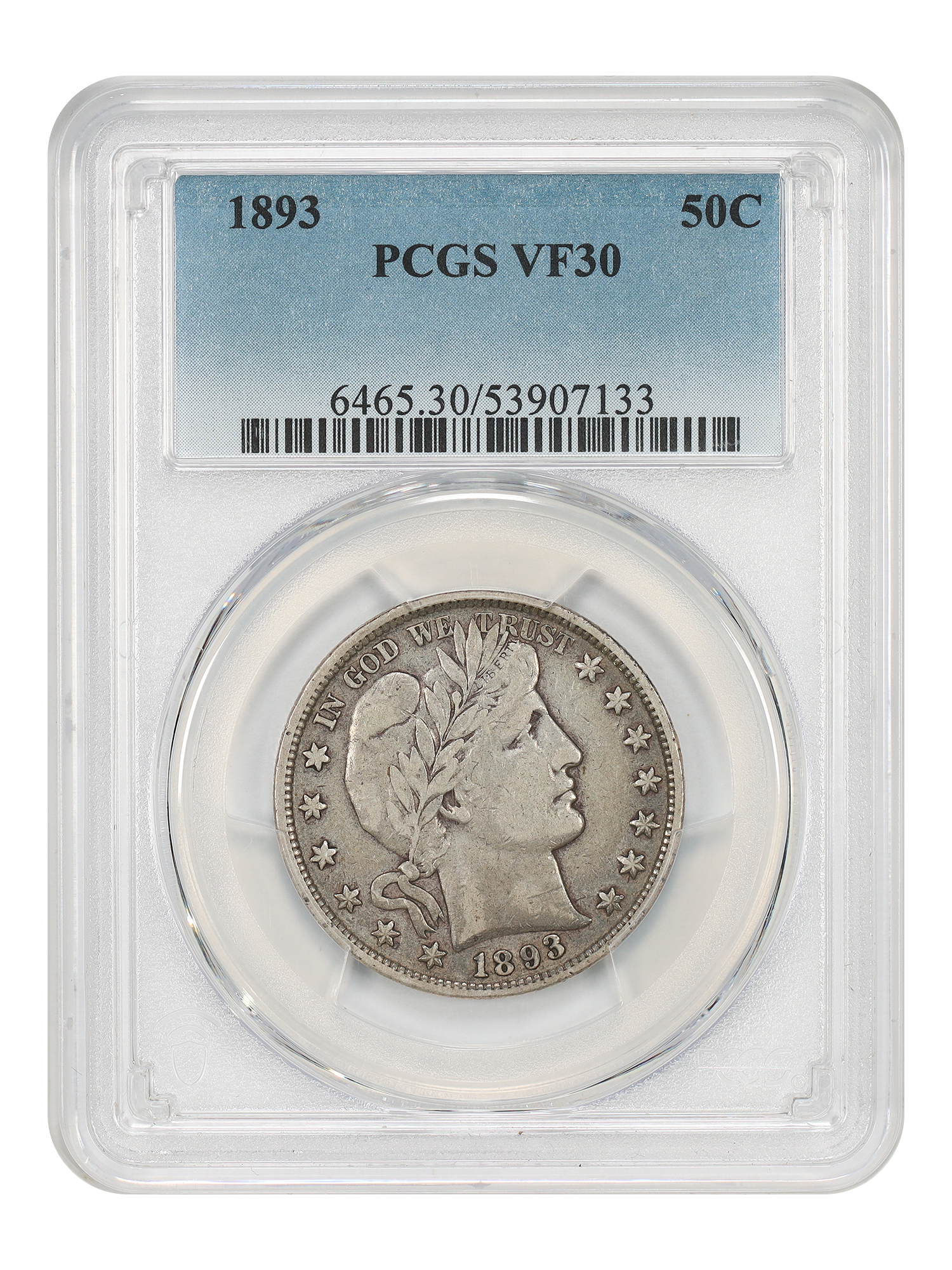 1893 50C PCGS VF30
