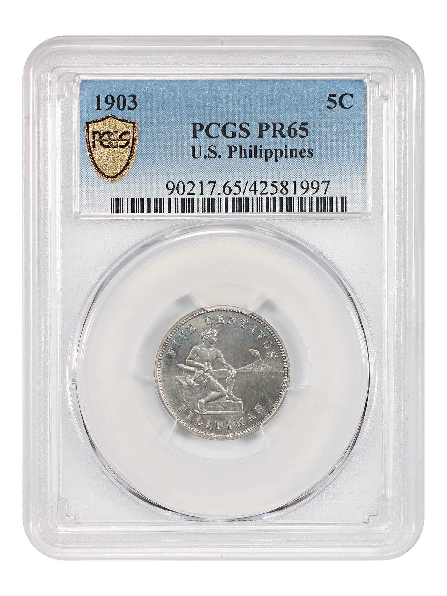 U.S. Philippines: 1903 5C, PR