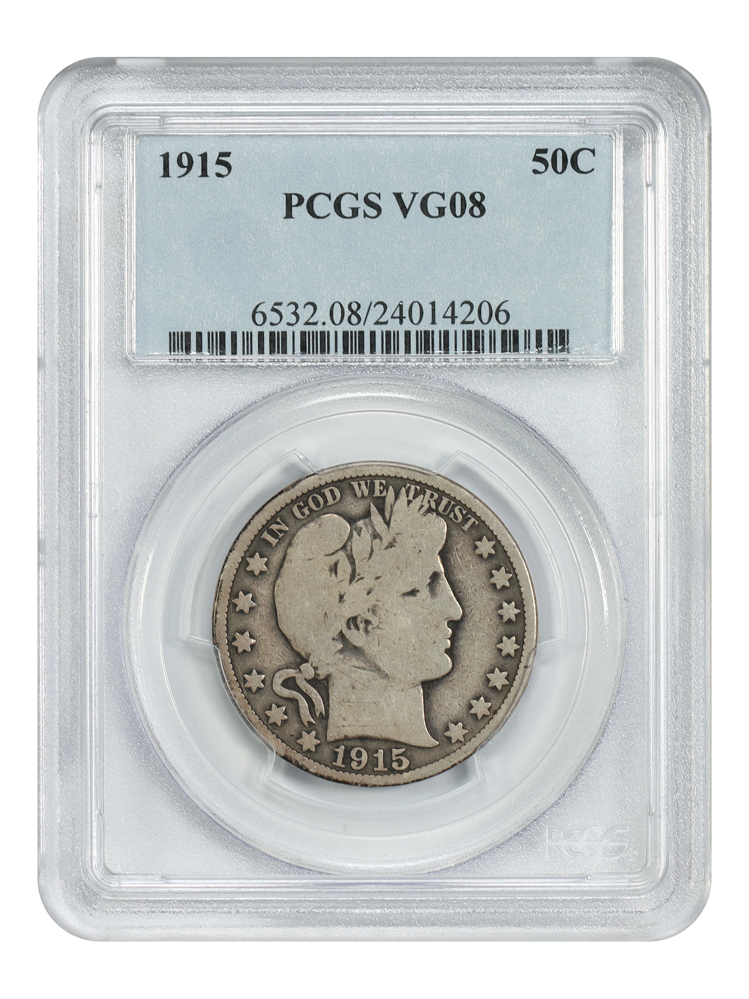 1915 50C PCGS VG08