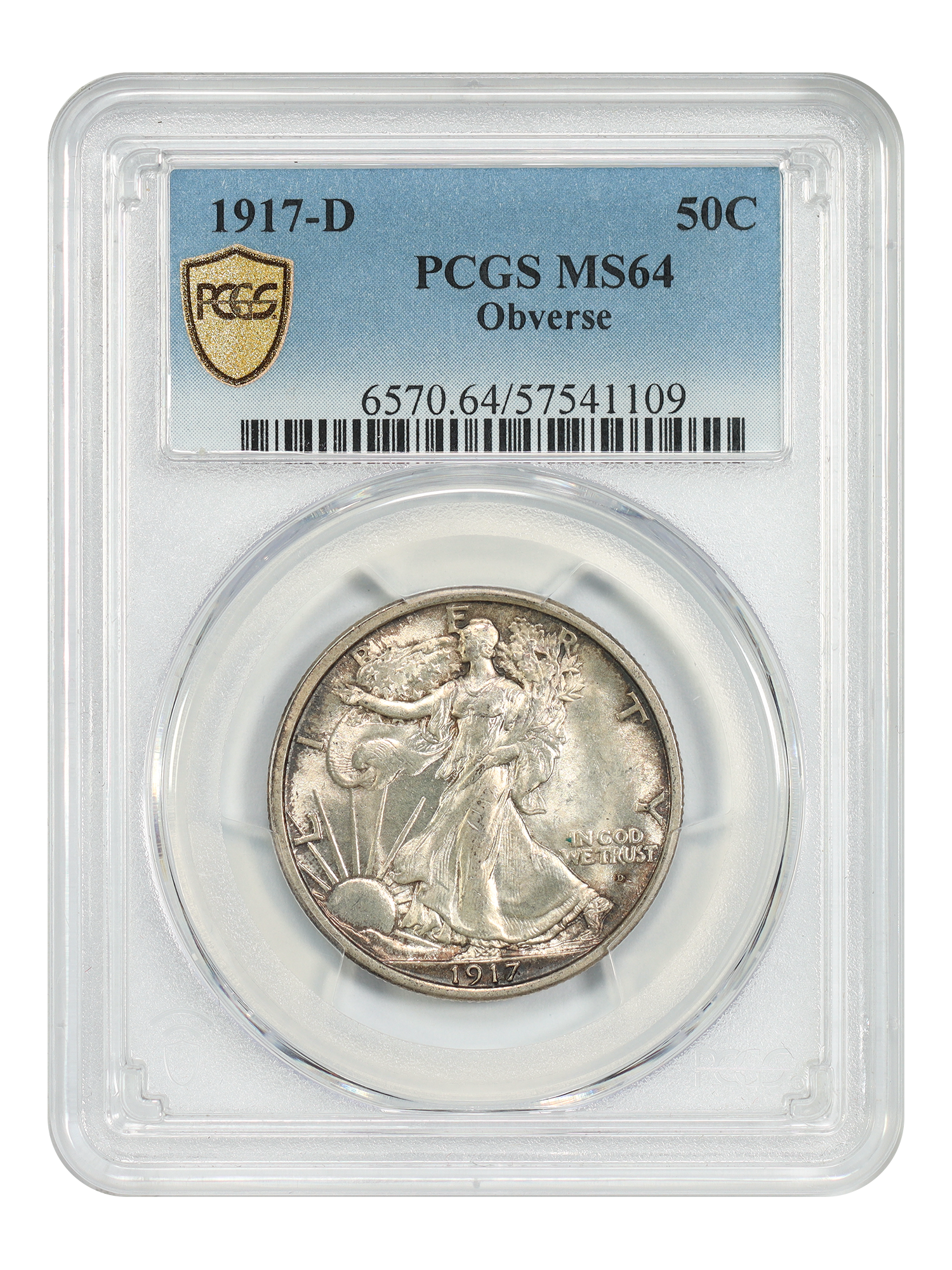 1917-D 50C Obverse