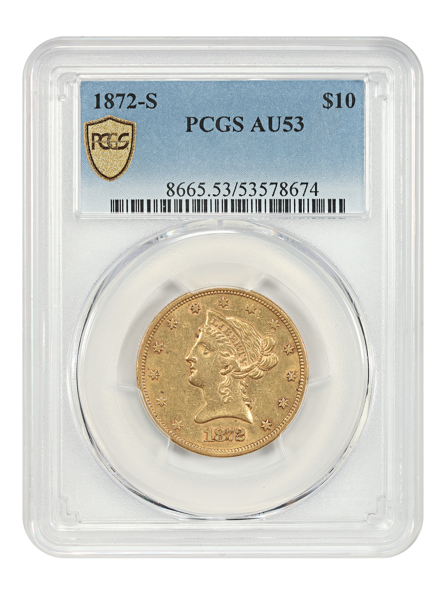 1872-S $10
