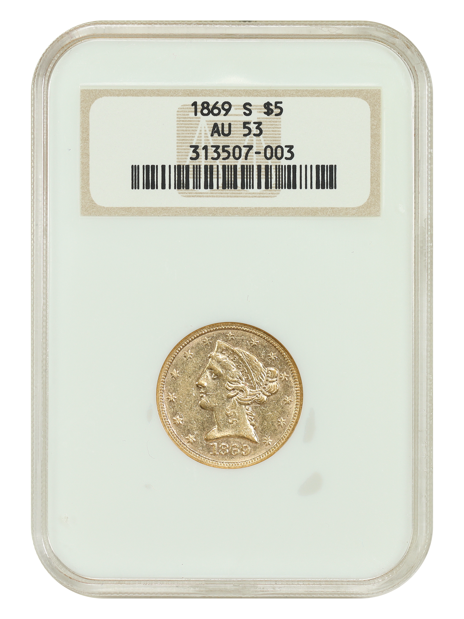 1869-S $5