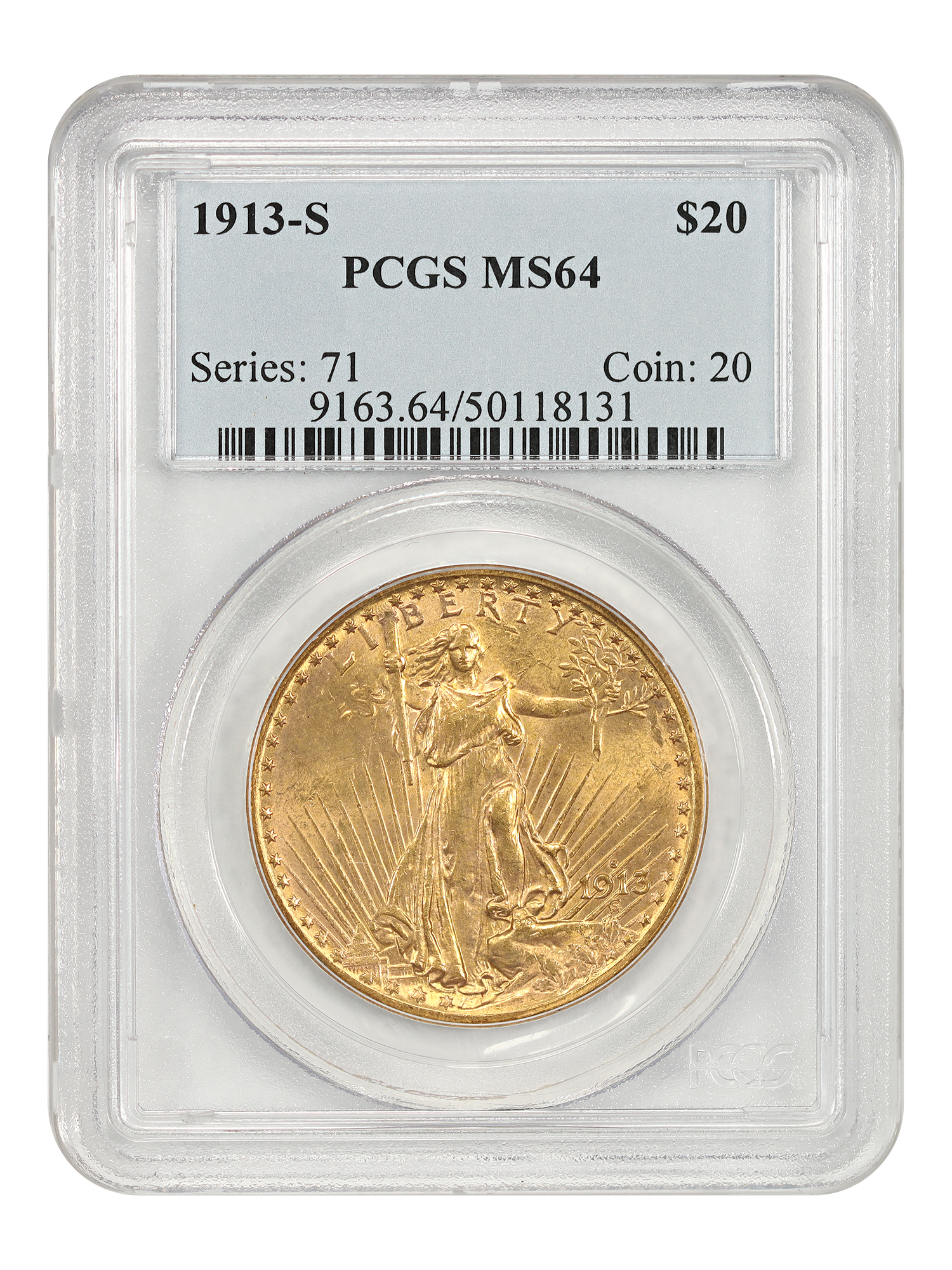 1913-S $20