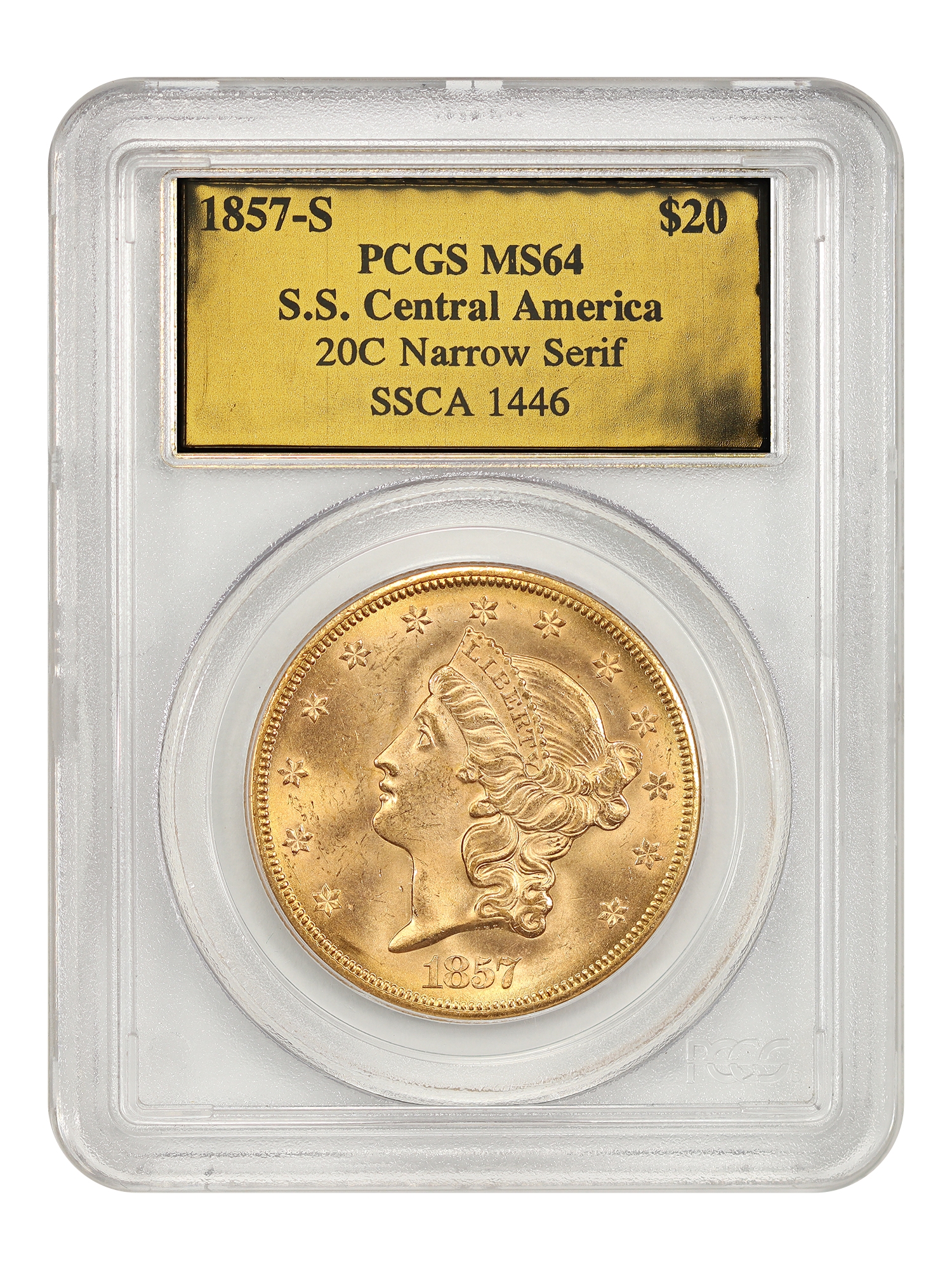 1857-S $20