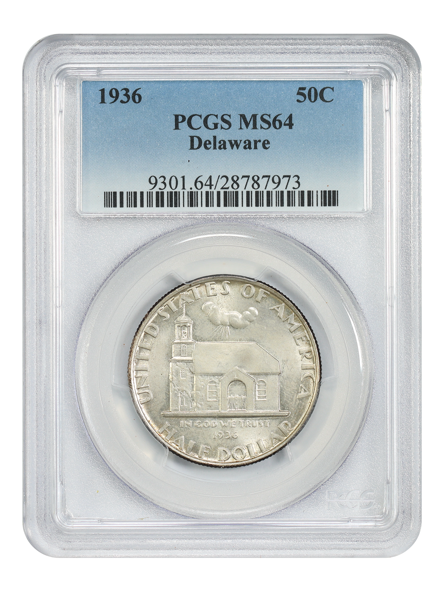 1936 50C Delaware