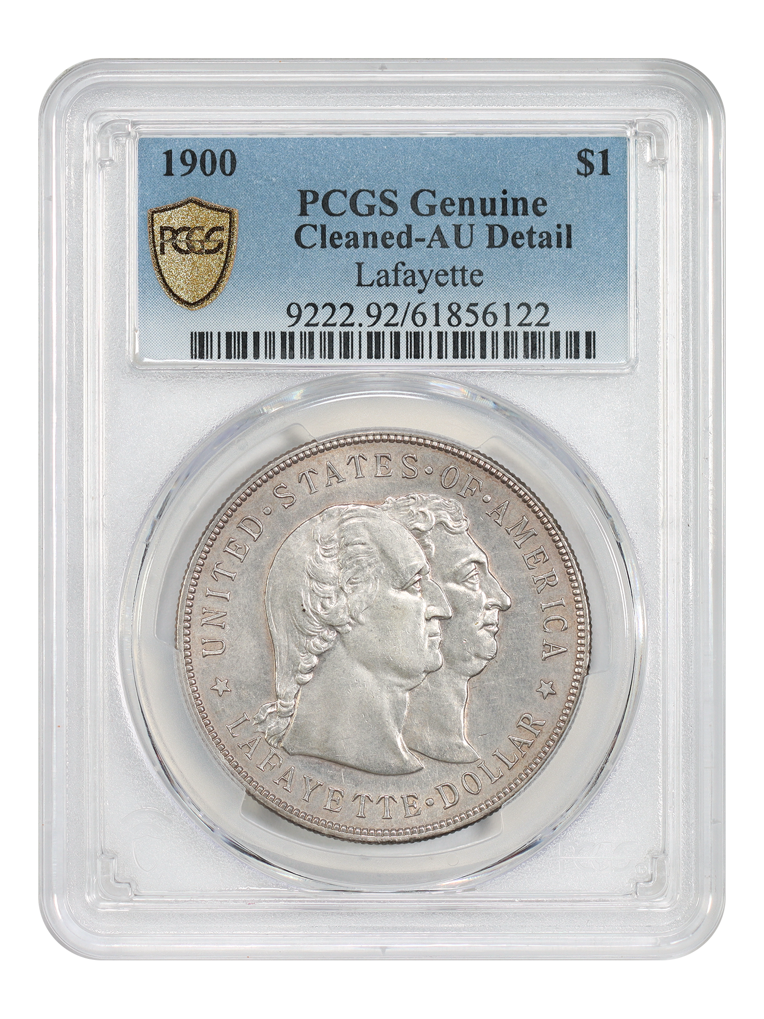 1900 $1 Lafayette PCGS AU Details (Cleaned)