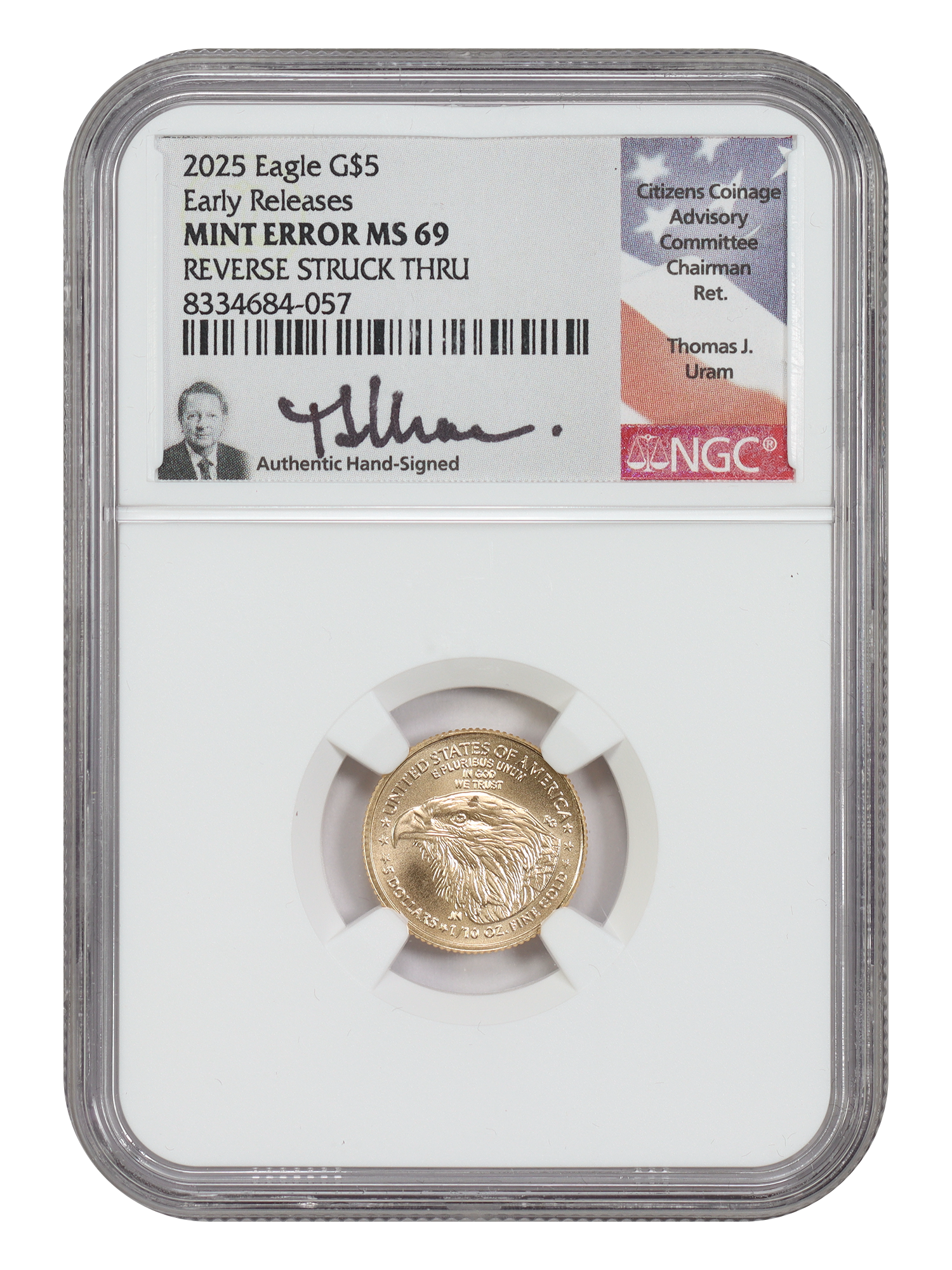 2025 $5 Gold Eagle