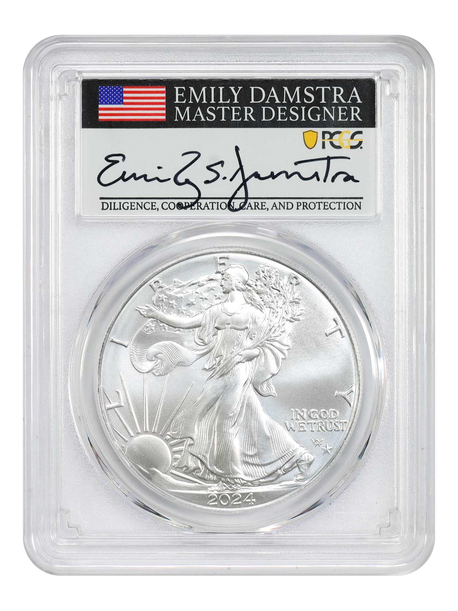 2024-(P) $1 Silver Eagle with Star Privy