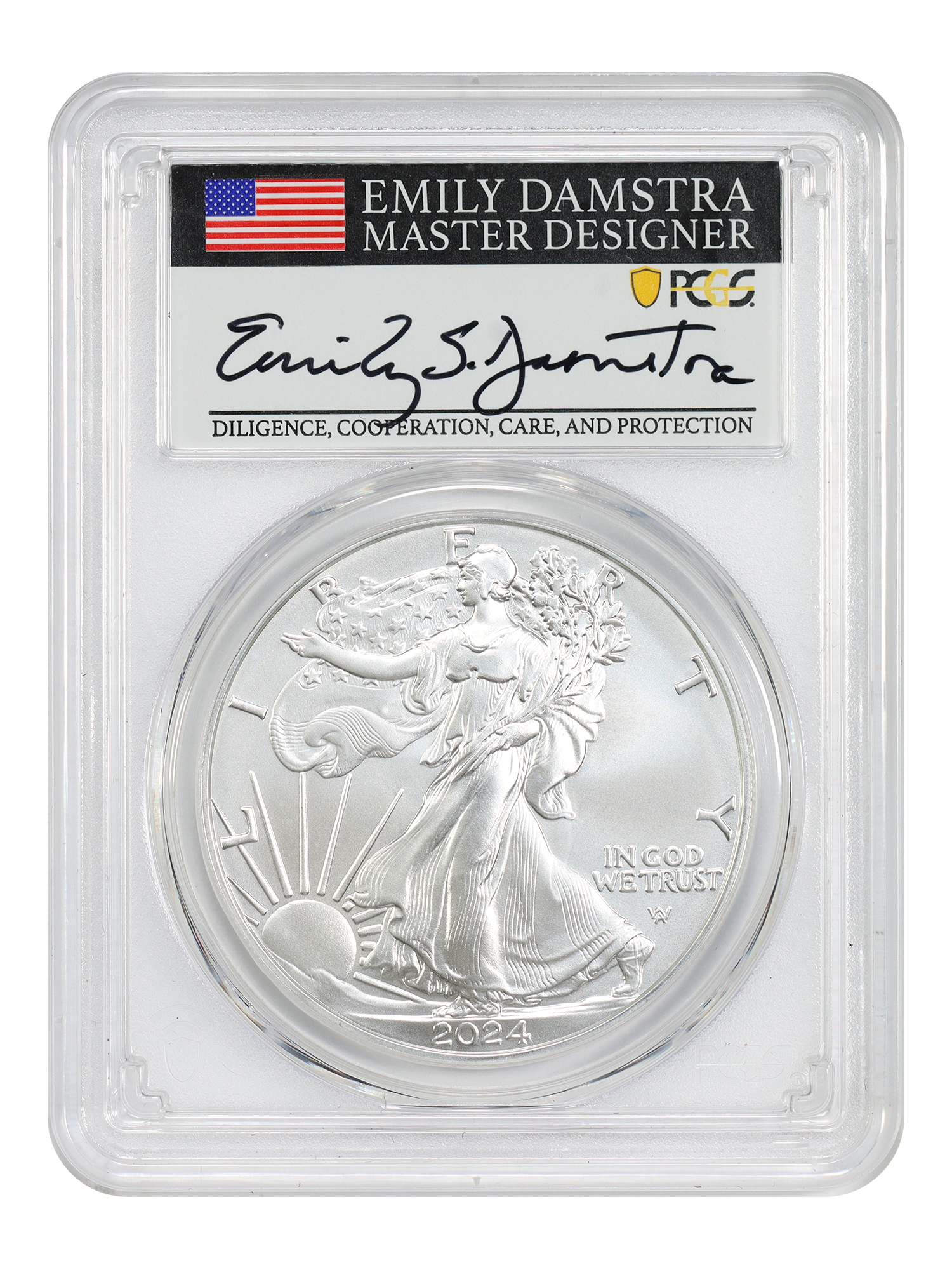 2024-W Burnished Silver Eagle