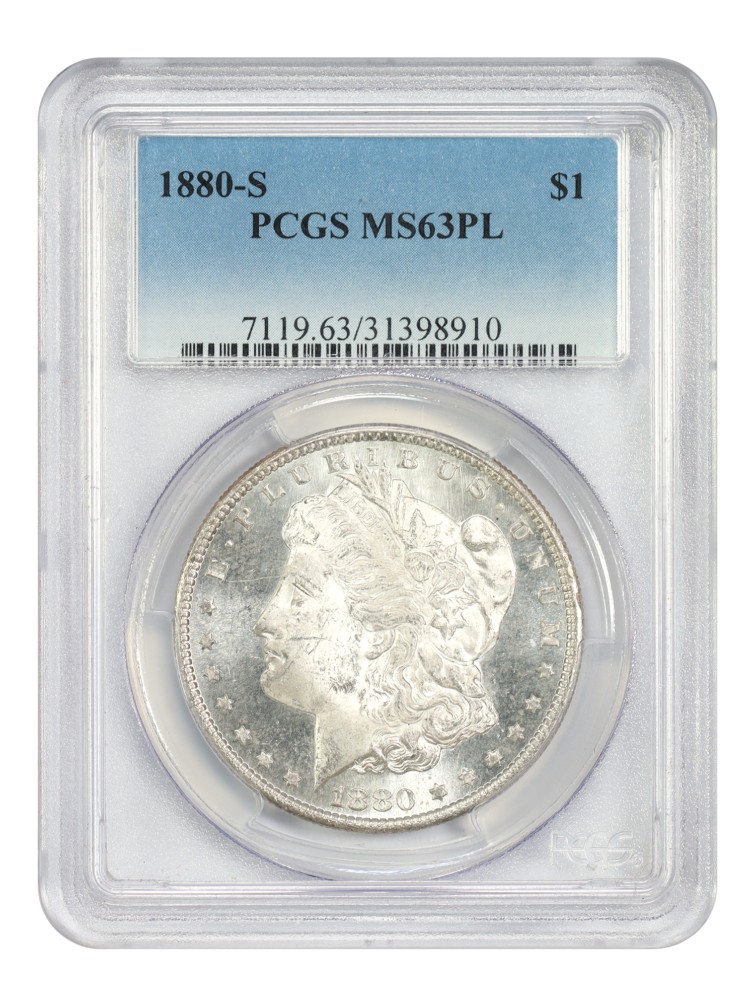 1880-S $1, PL