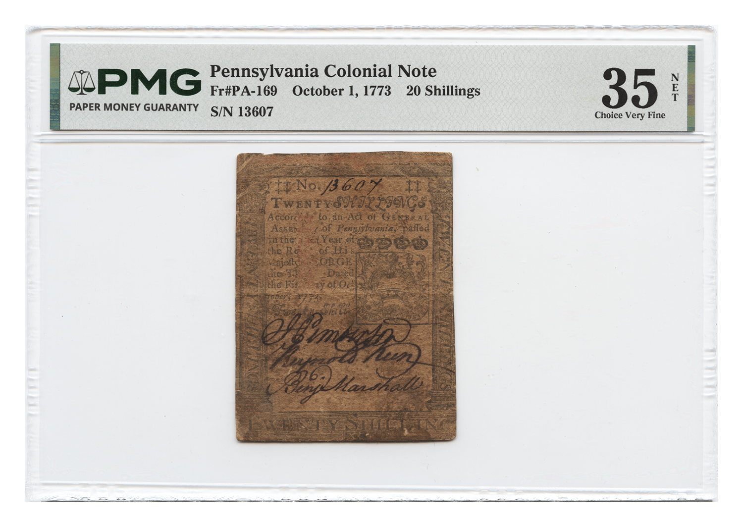 1-Oct - 20 Shillings