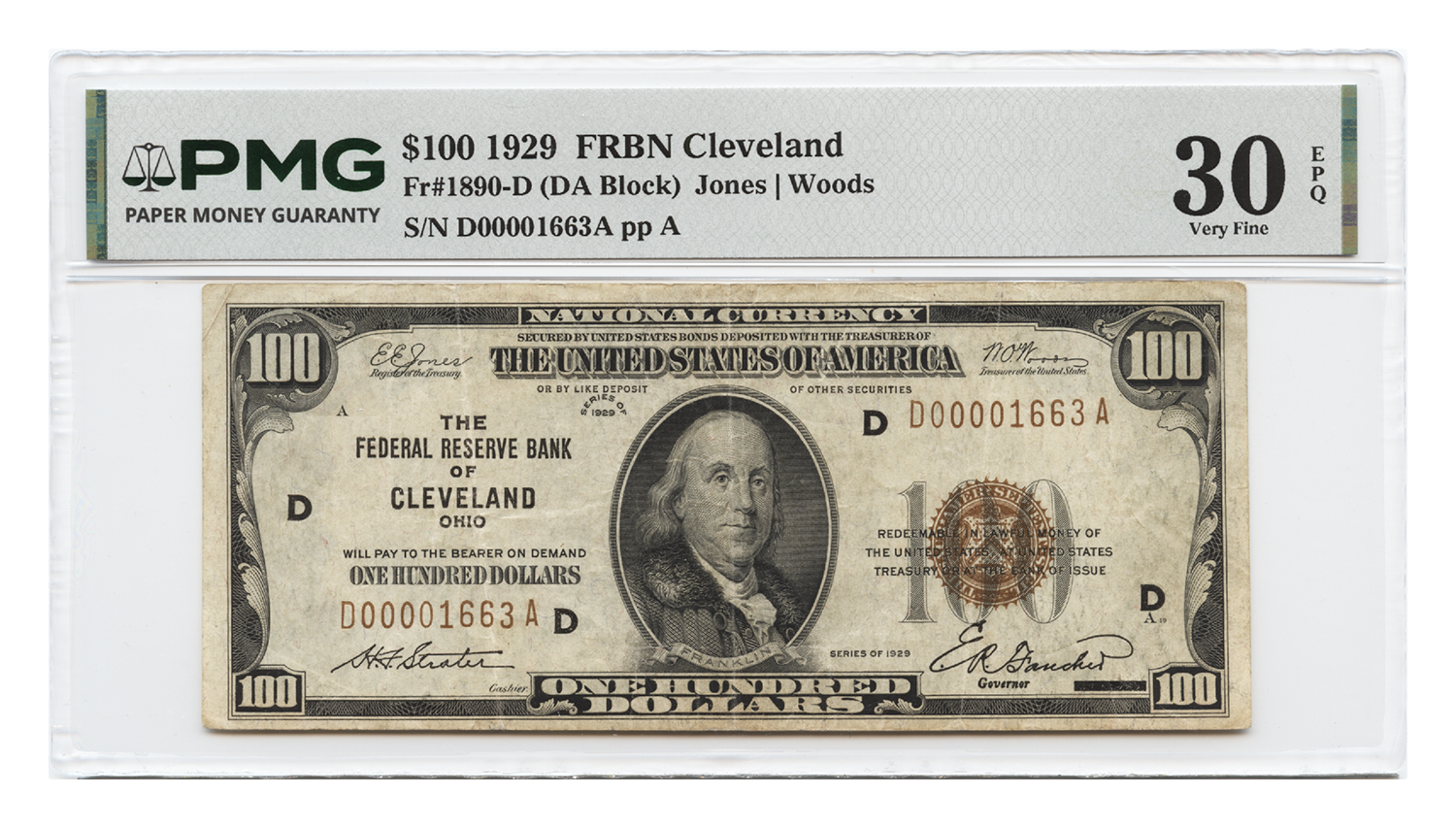 1929 - $100