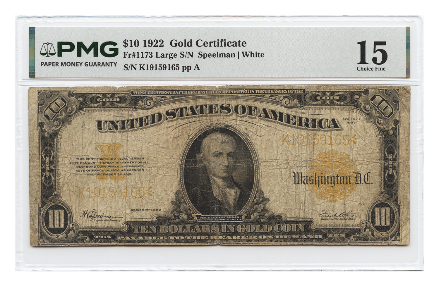 1922 - $10