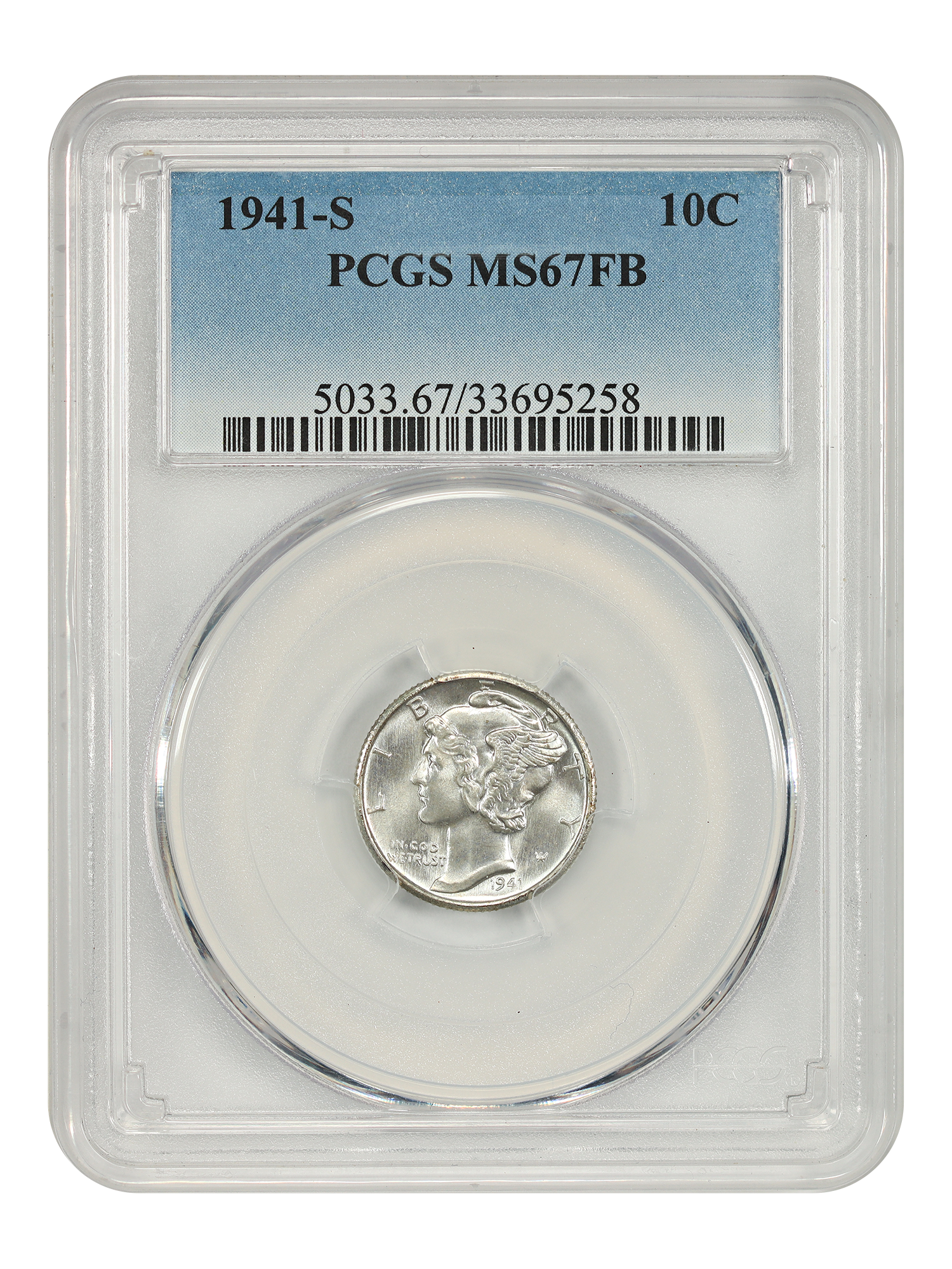 1941-S 10C, FB
