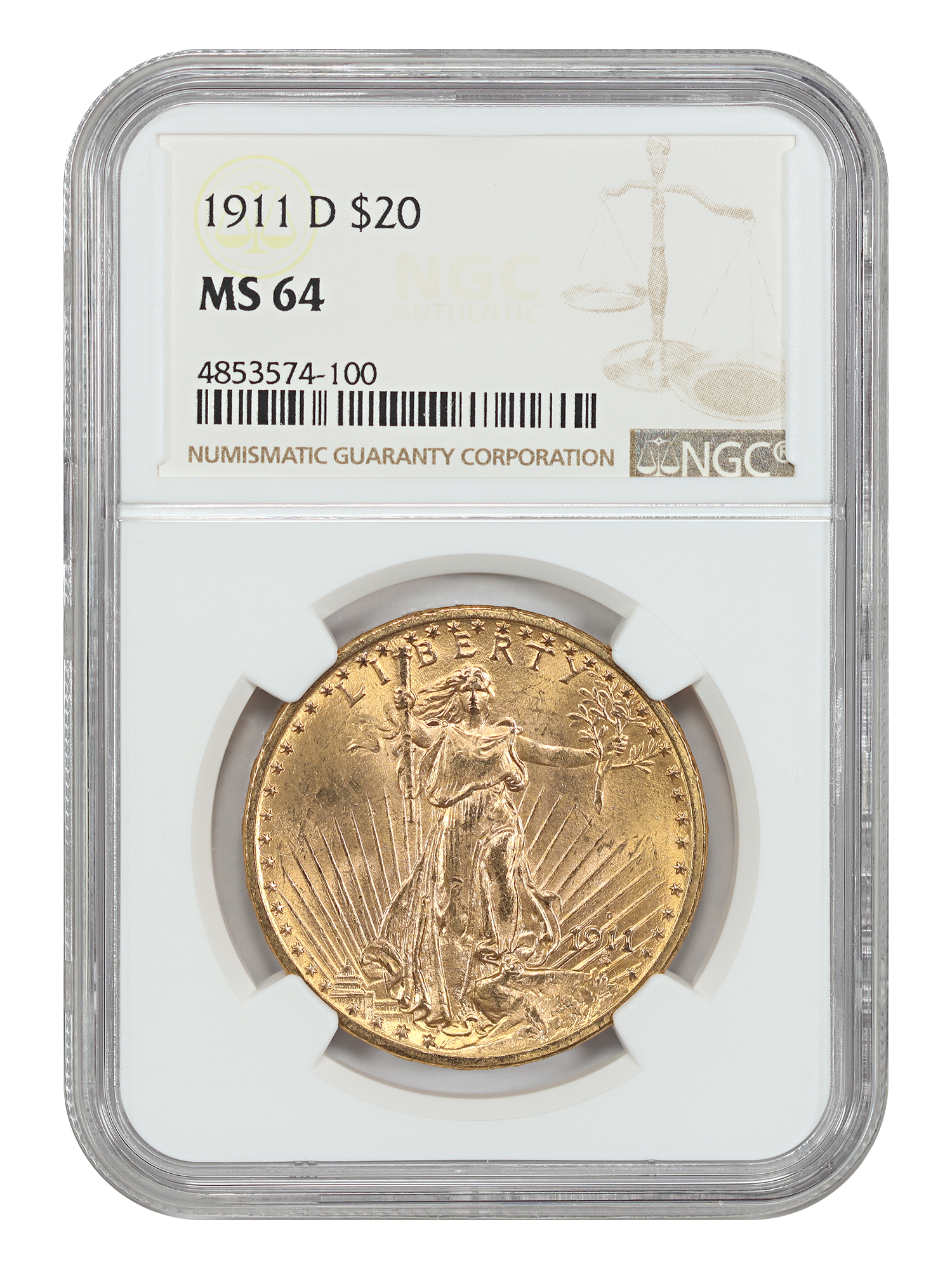 1911-D $20
