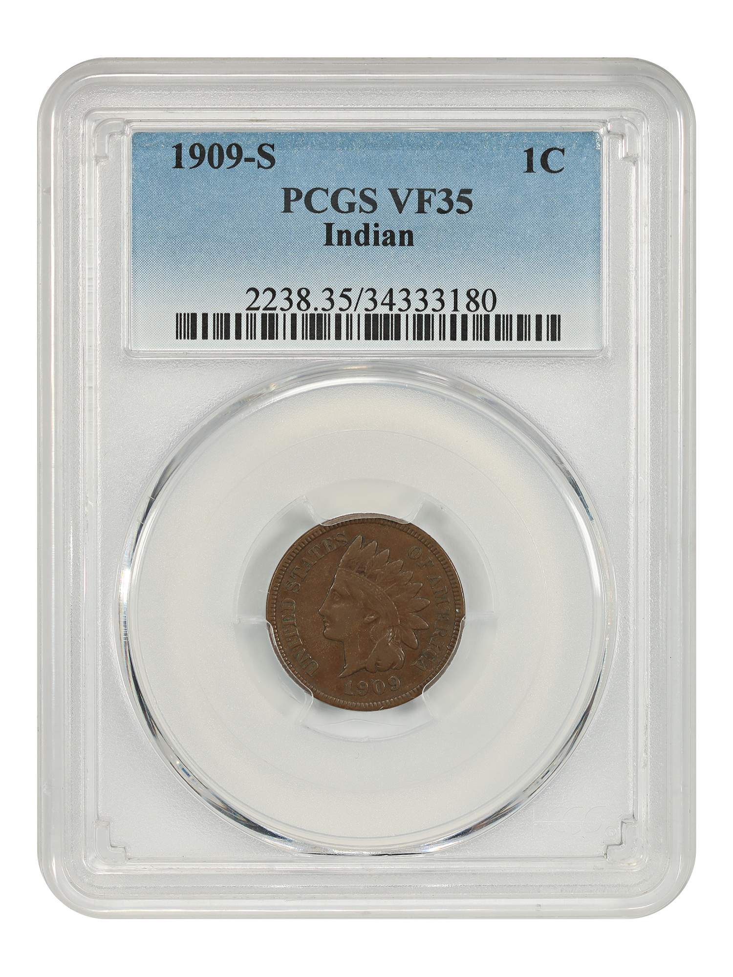 1909-S 1C Indian, BN