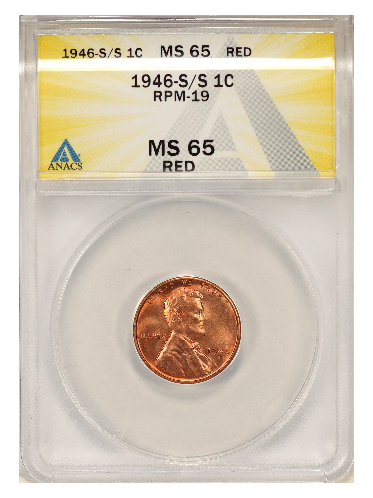 1946-S 1C Overmintmark, RD