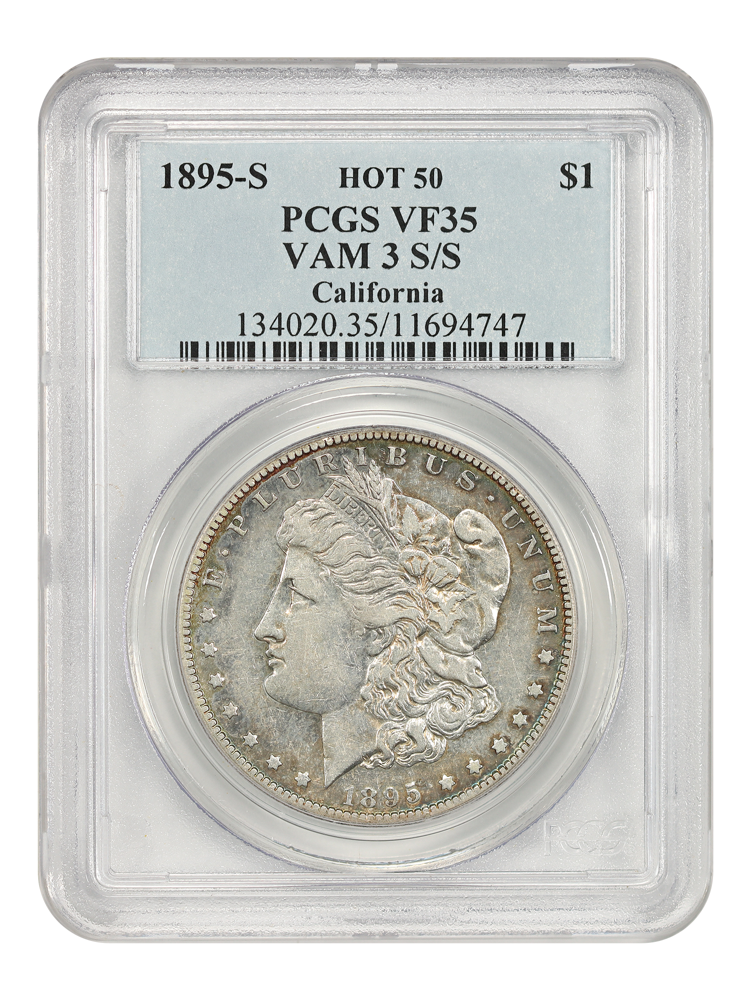 1895-S $1 VAM 3 S/S