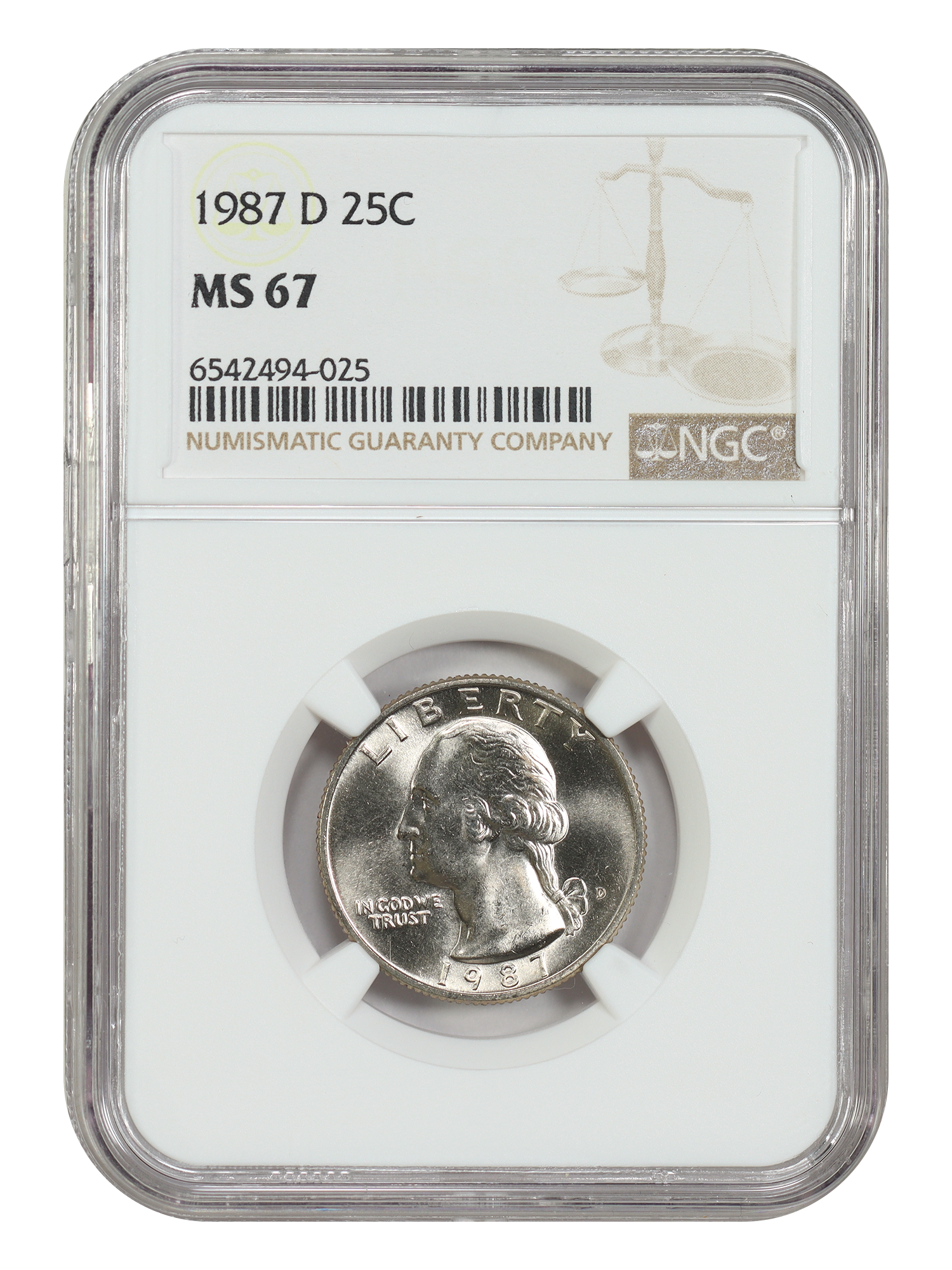 1987-D 25C