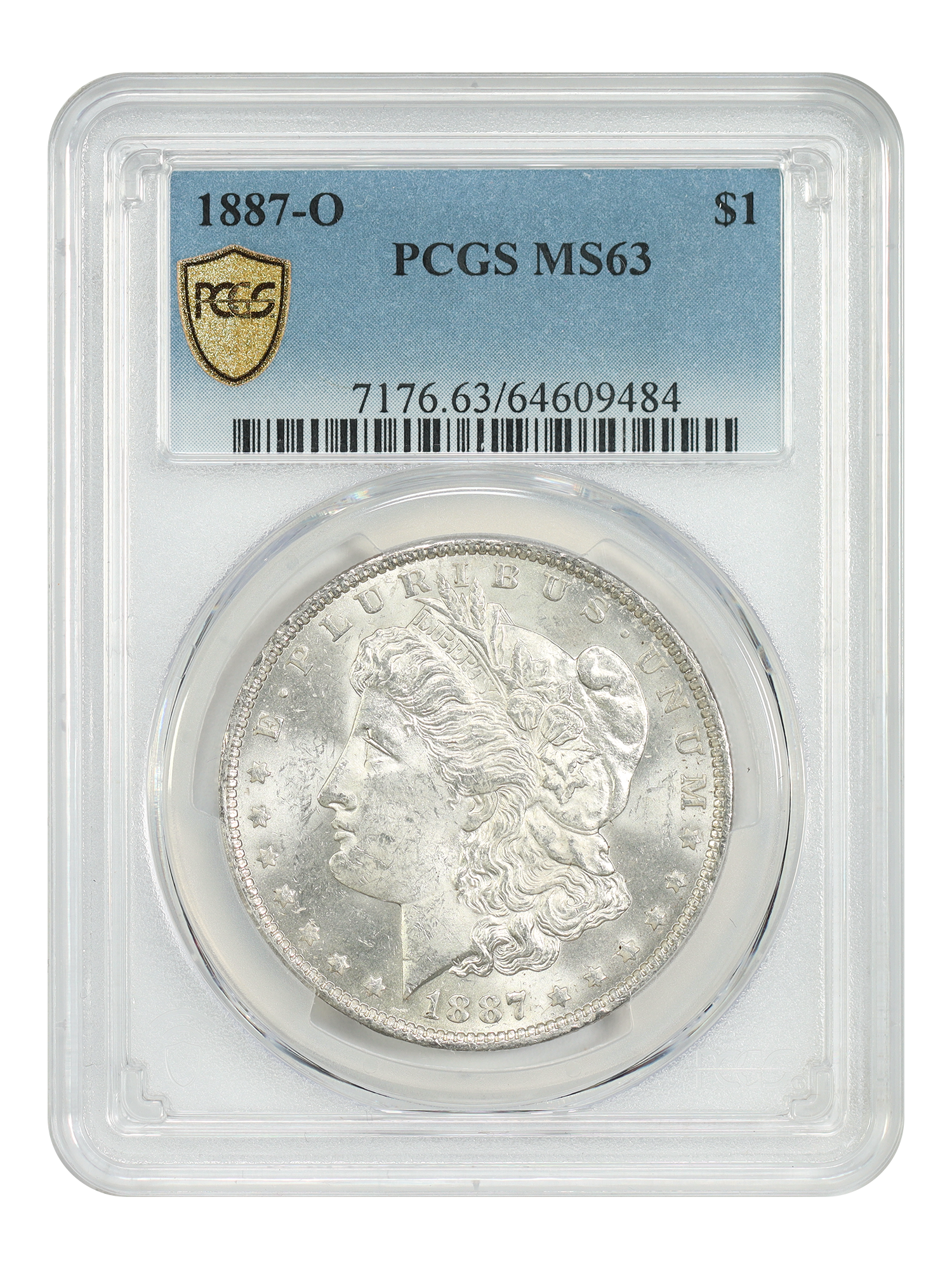 1887-O $1 PCGS MS63