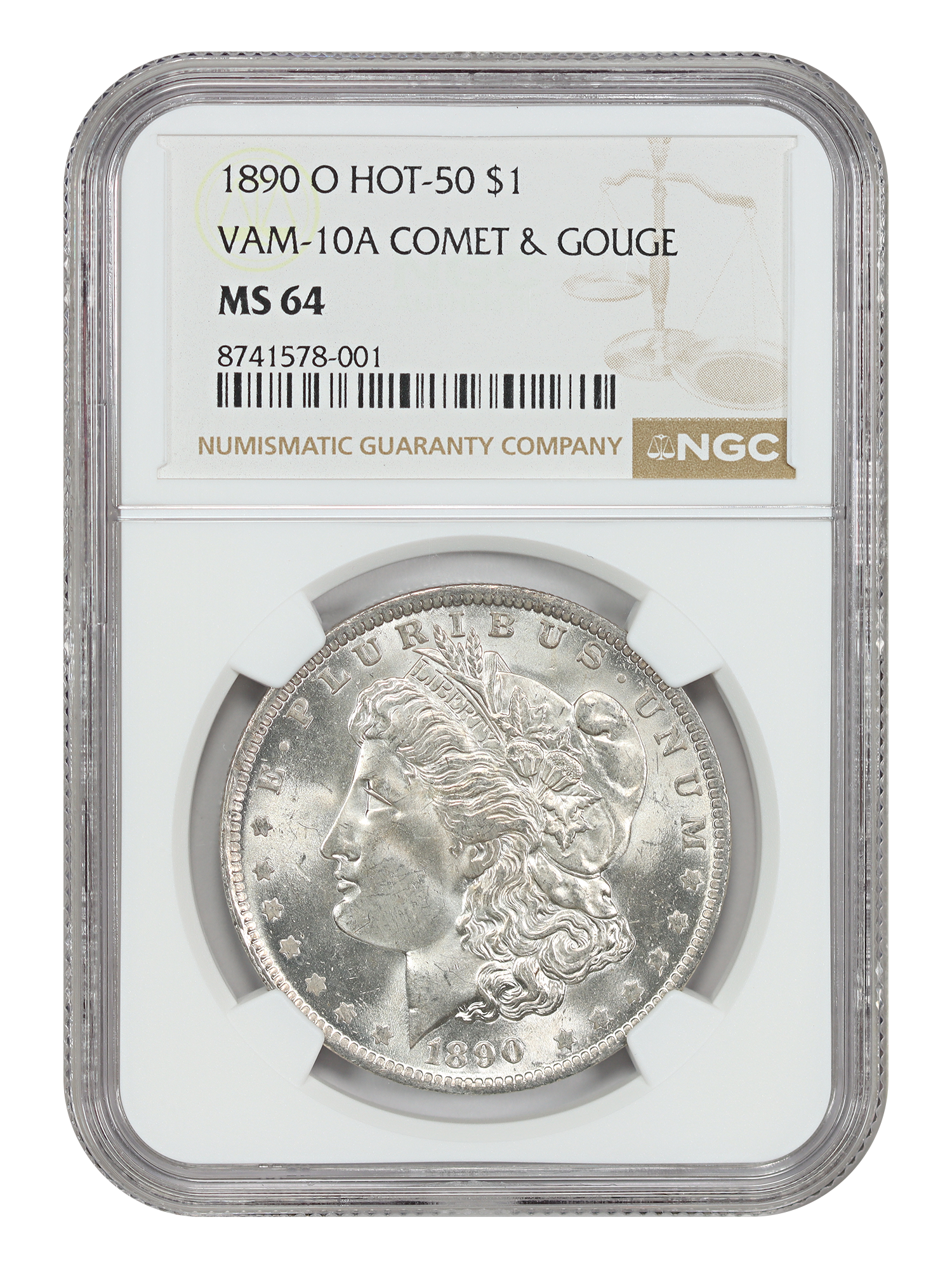 1890-O $1 VAM 10 Comet Variety