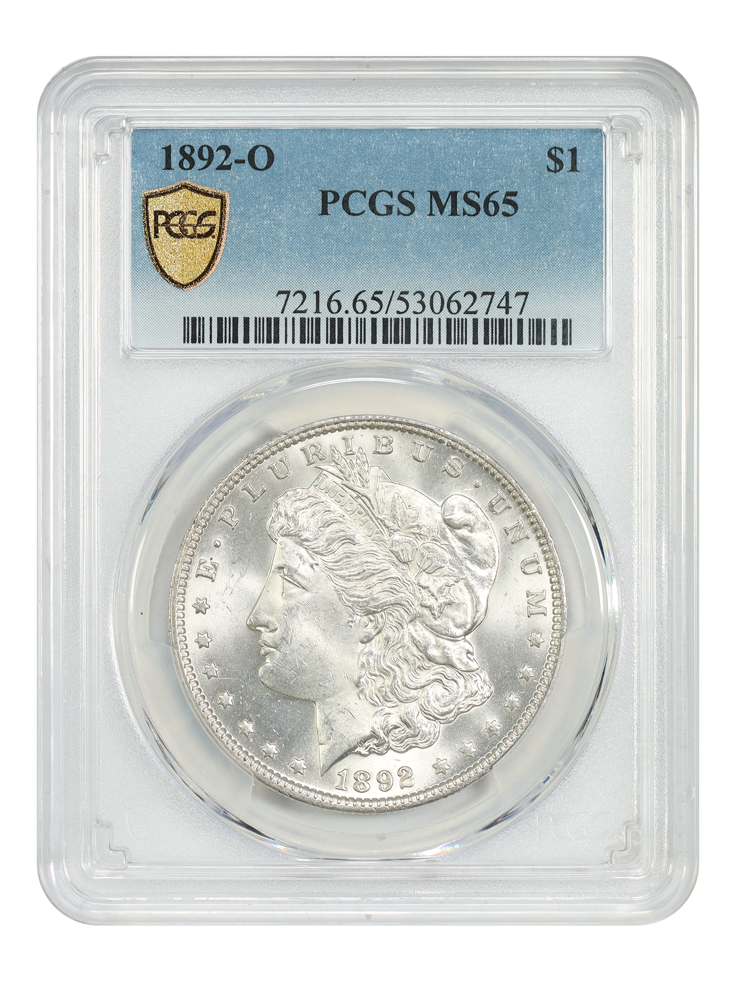 1892-O $1 PCGS MS65