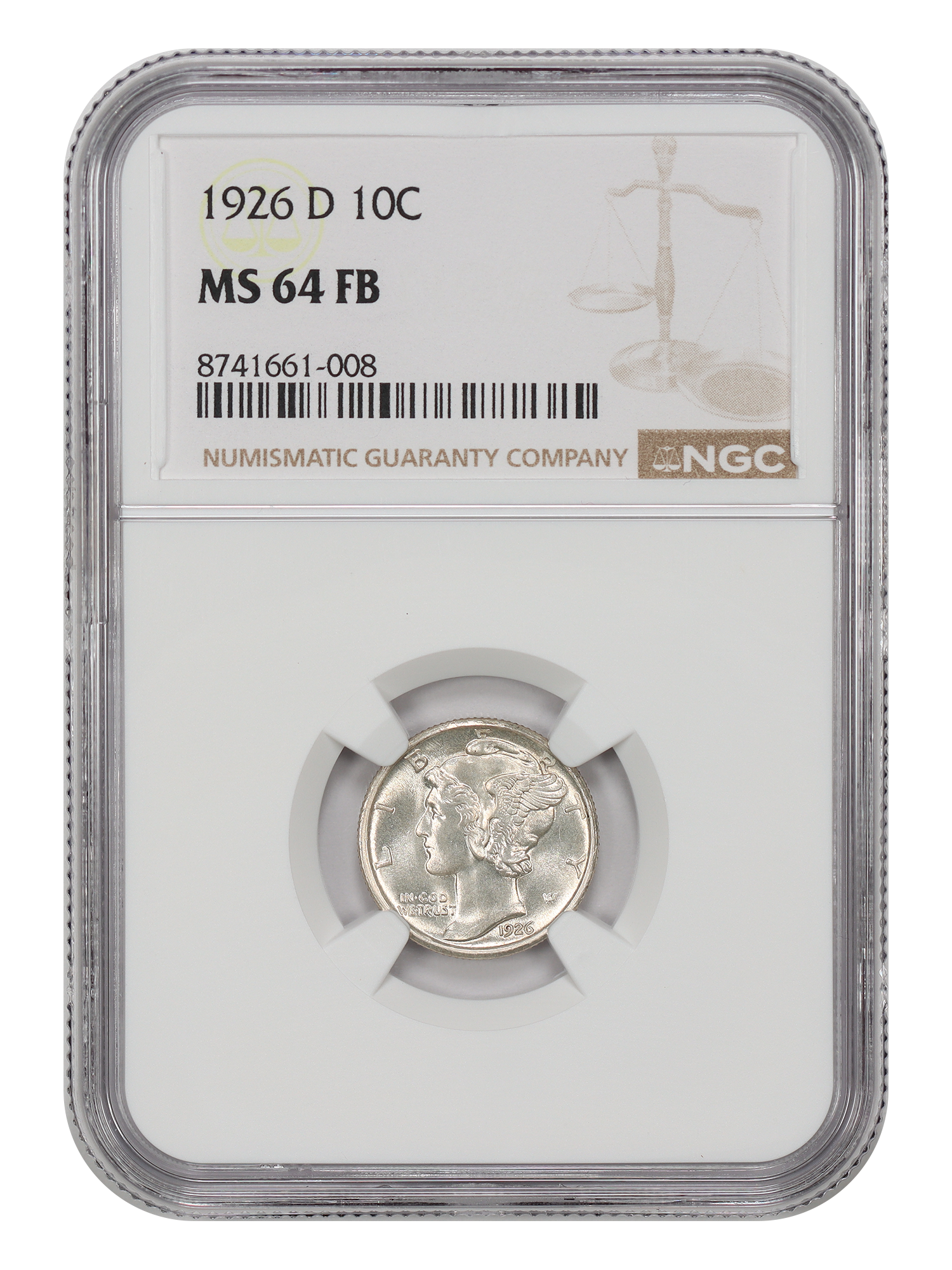 1926-D 10C NGC MS64FB