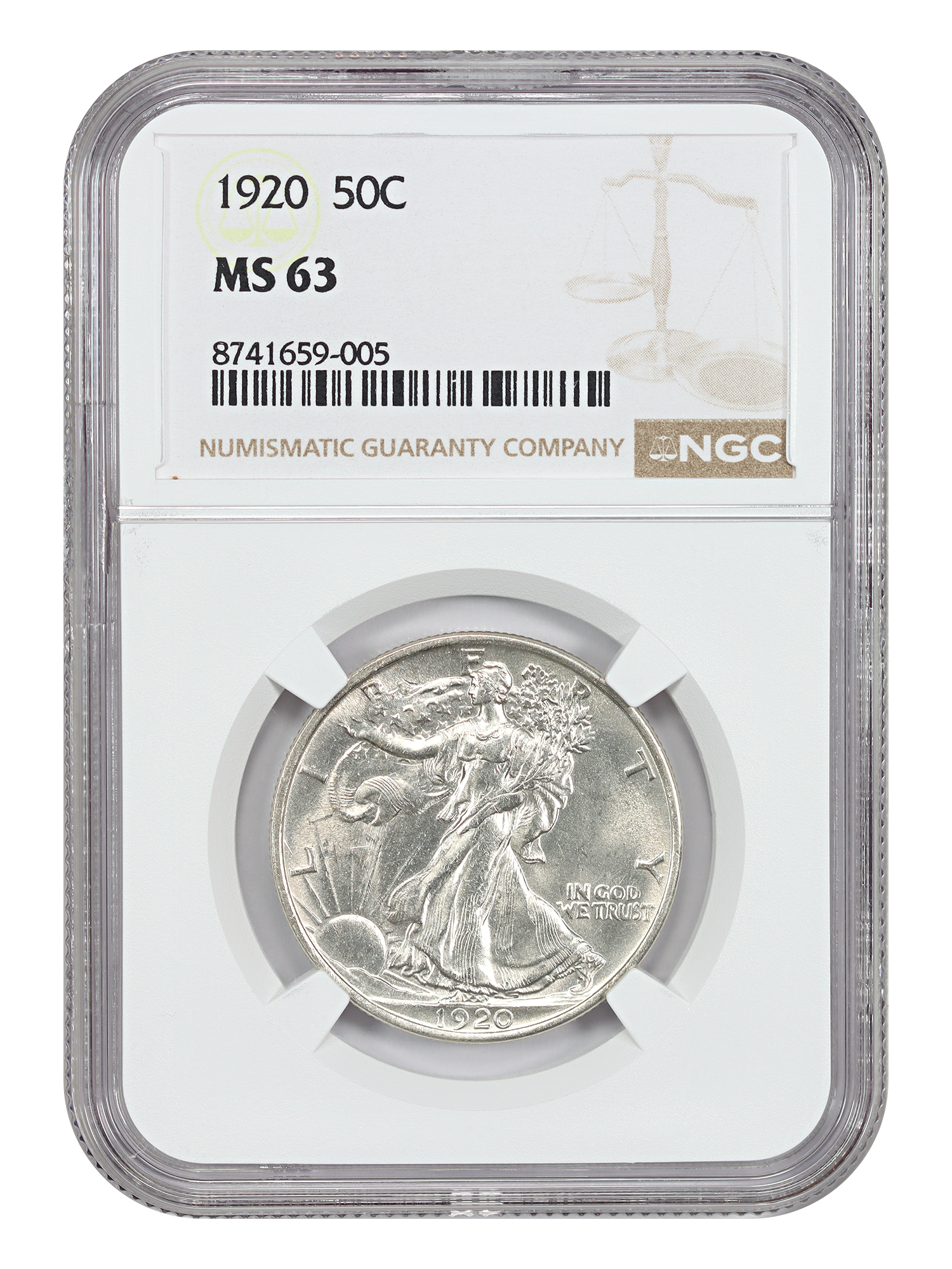 1920 50C NGC MS63