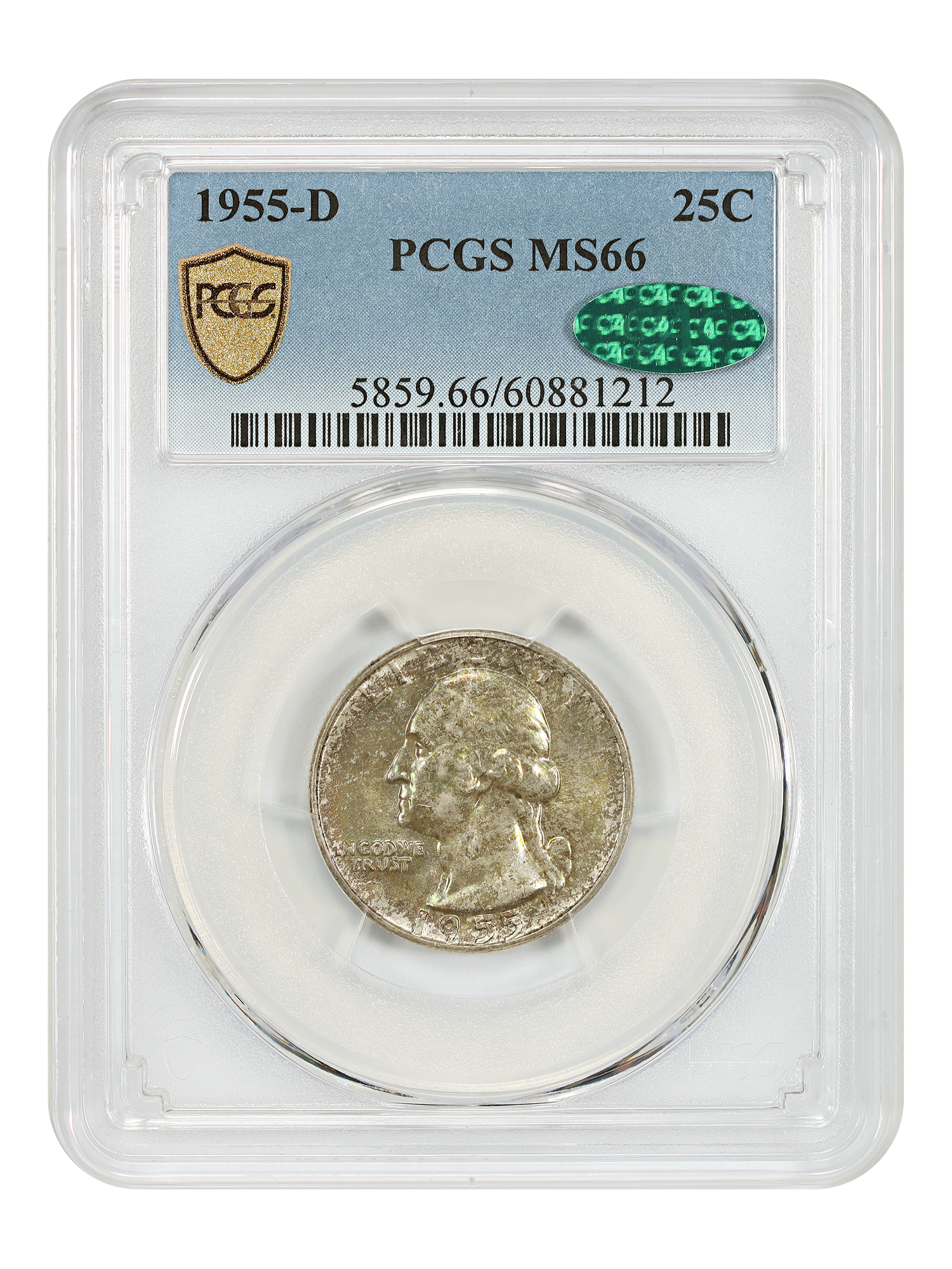 1955-D 25C PCGS MS66