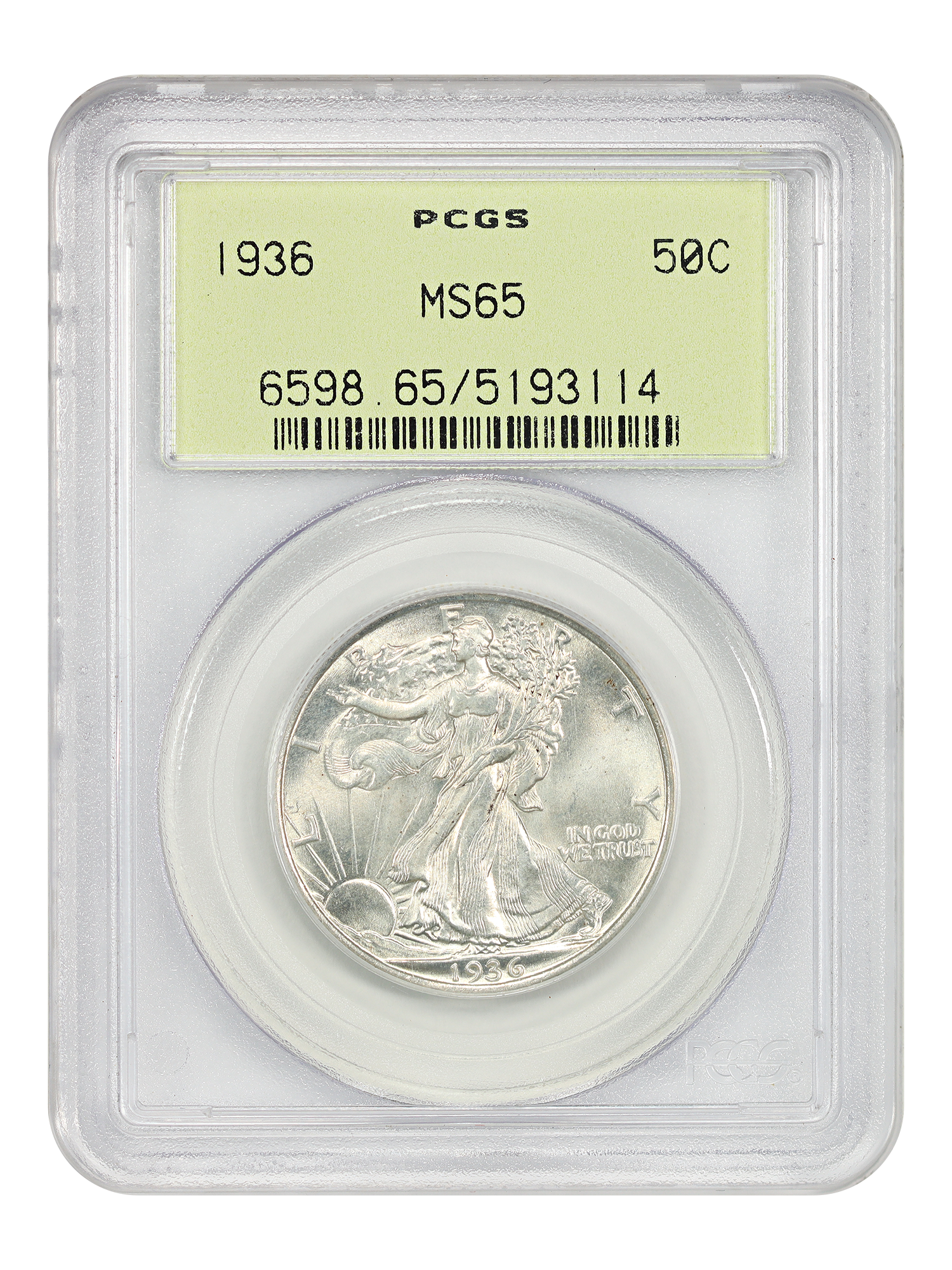 1936 50C NGC MS65 (OGH)