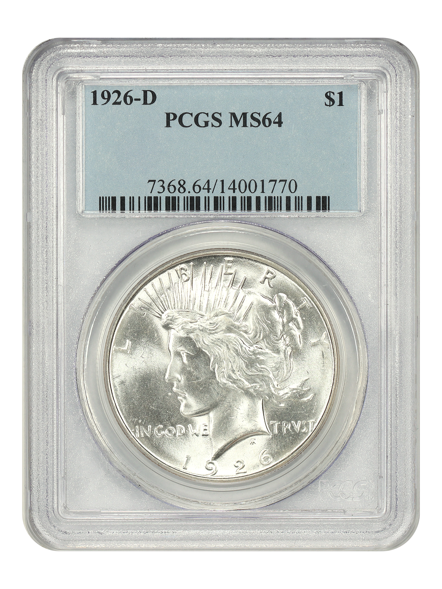1926-D $1 PCGS MS64