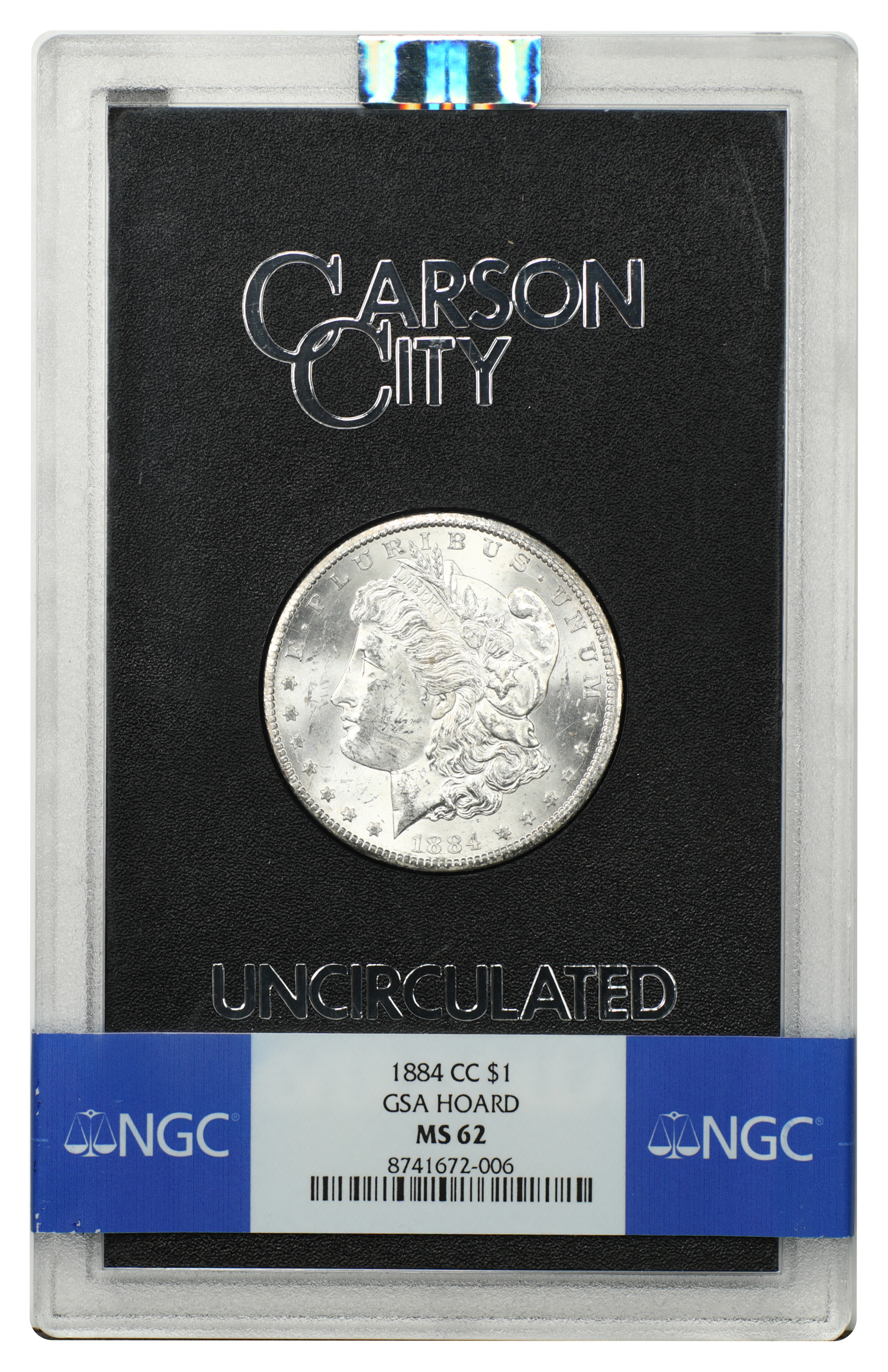 GSA: 1884-CC $1 NGC MS62