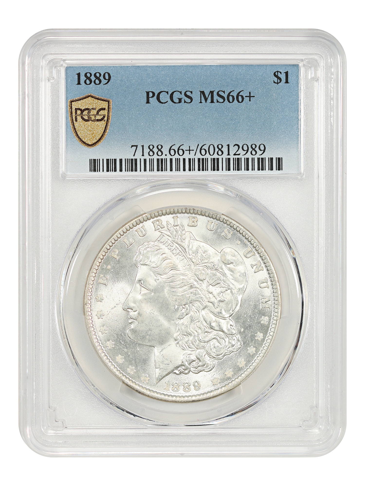 1889 $1 PCGS MS66+
