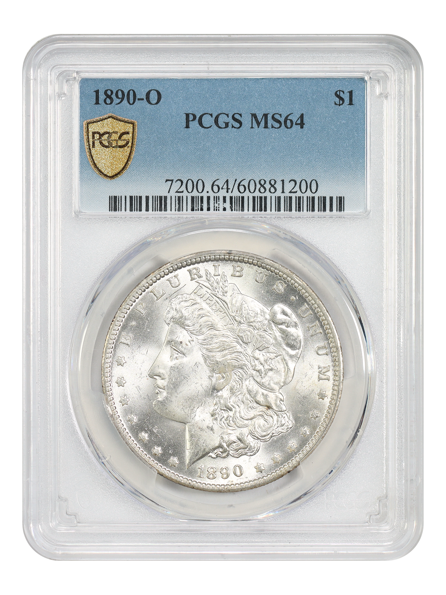 1890-O $1 PCGS MS64