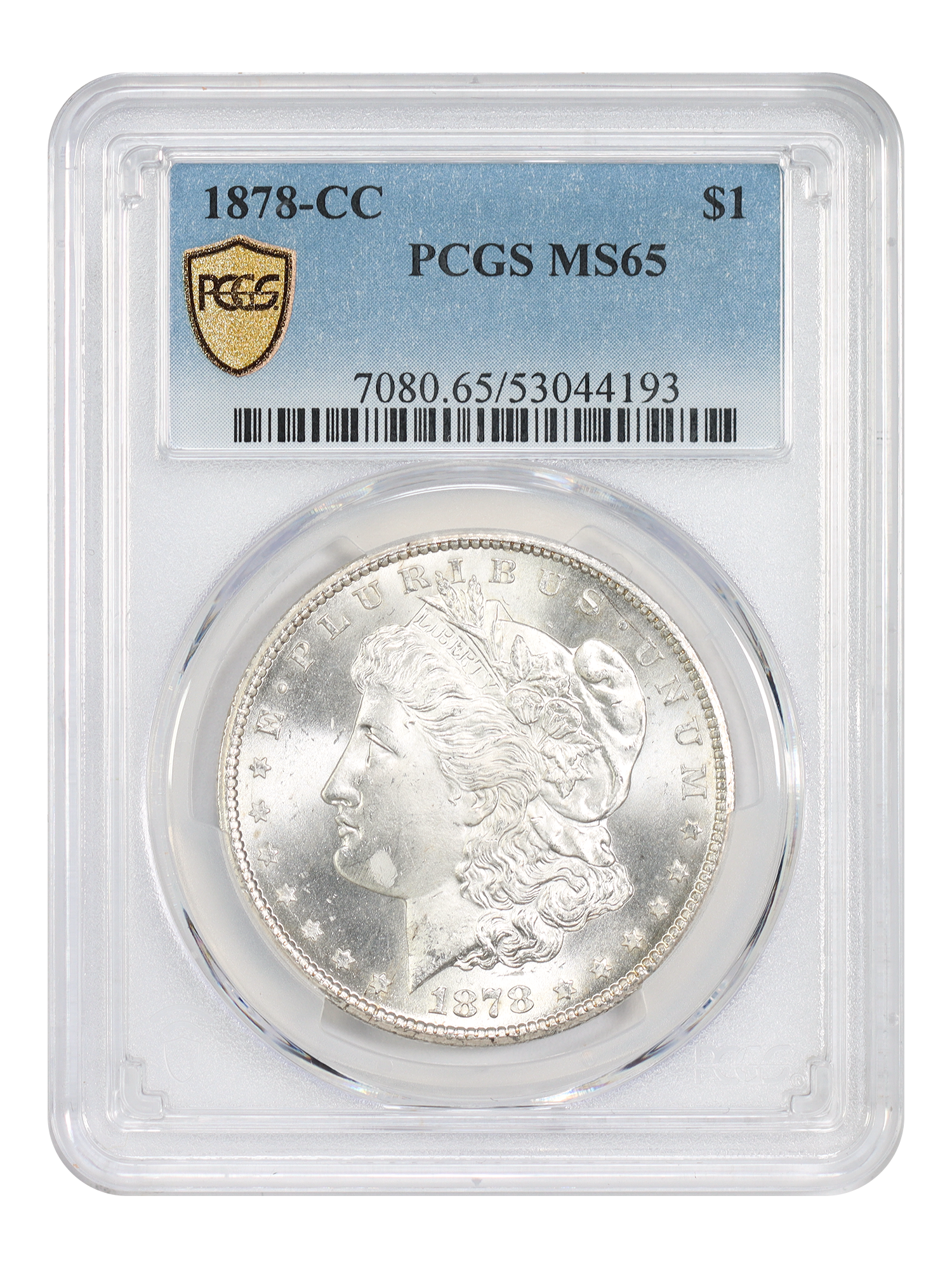 1878-CC $1 PCGS MS65