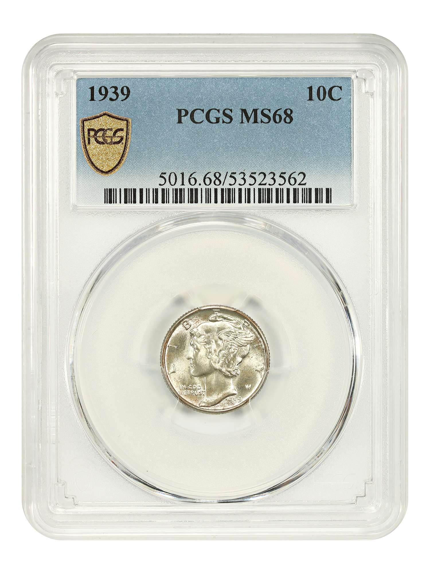 1939 10C PCGS MS68