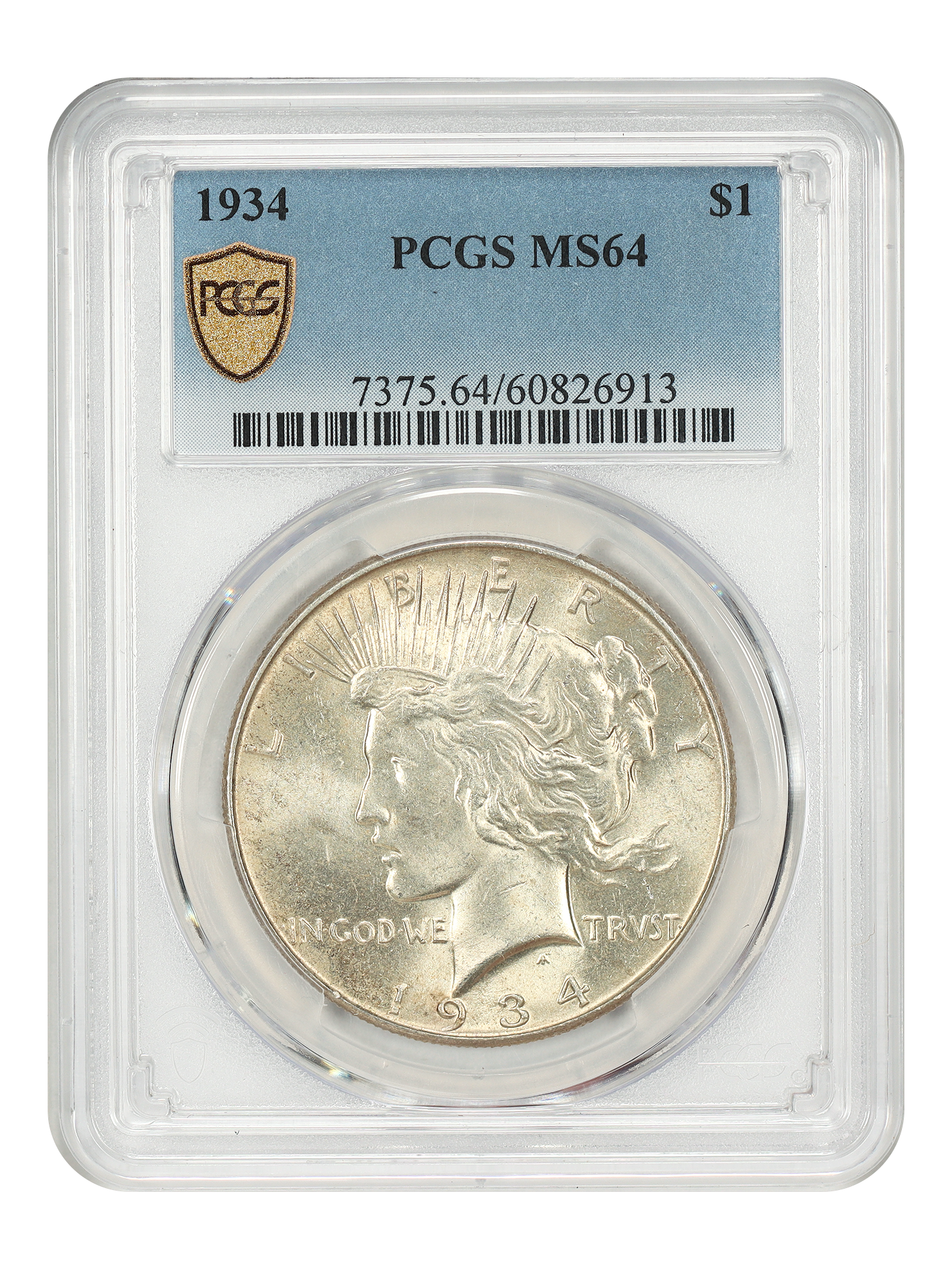 1934 $1 PCGS MS64
