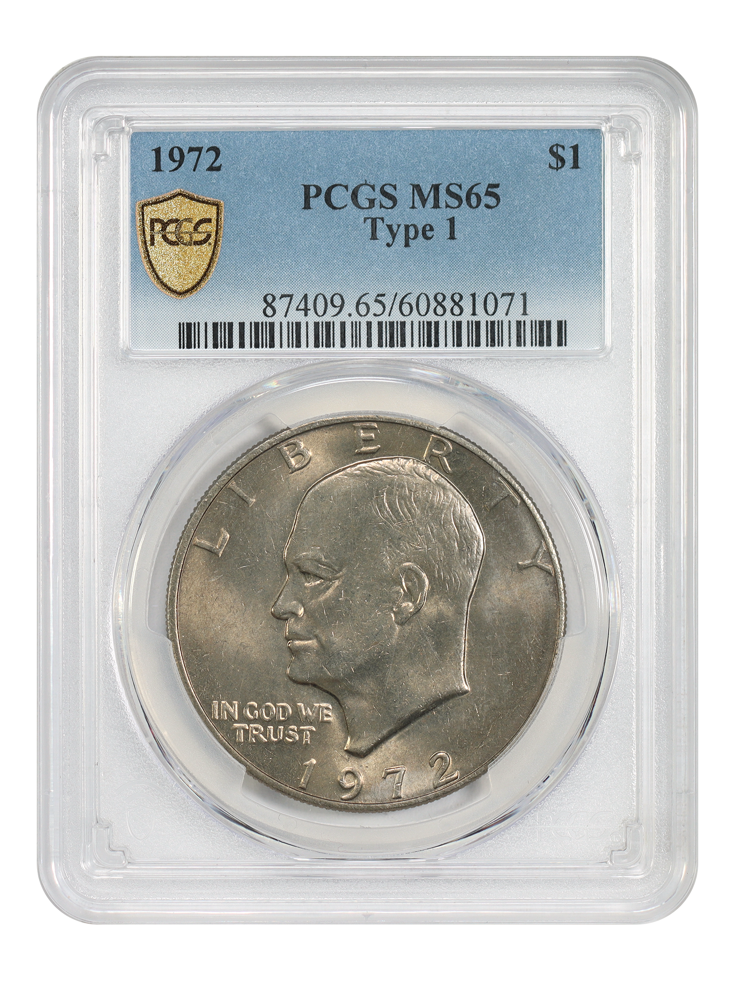 1972 $1 PCGS MS65 (Type 1)
