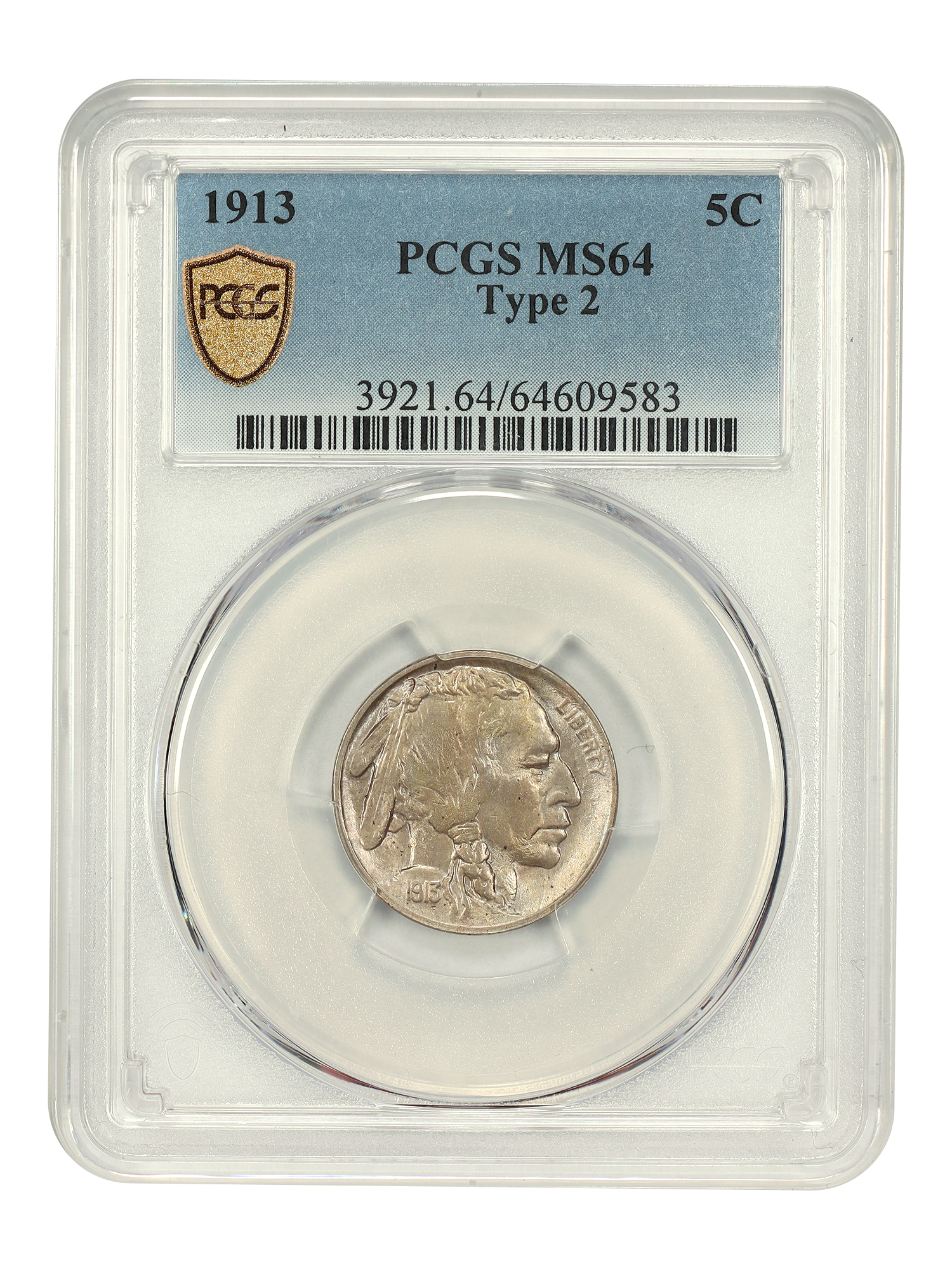 1913 5C PCGS MS64 (Type 2)